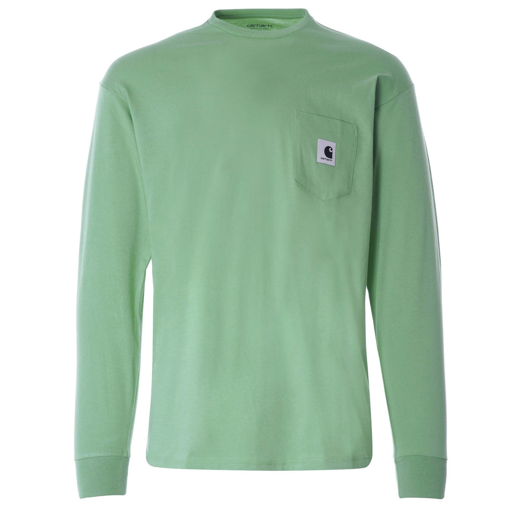 Womens L/S Pocket T-Shirt - Mineral Green