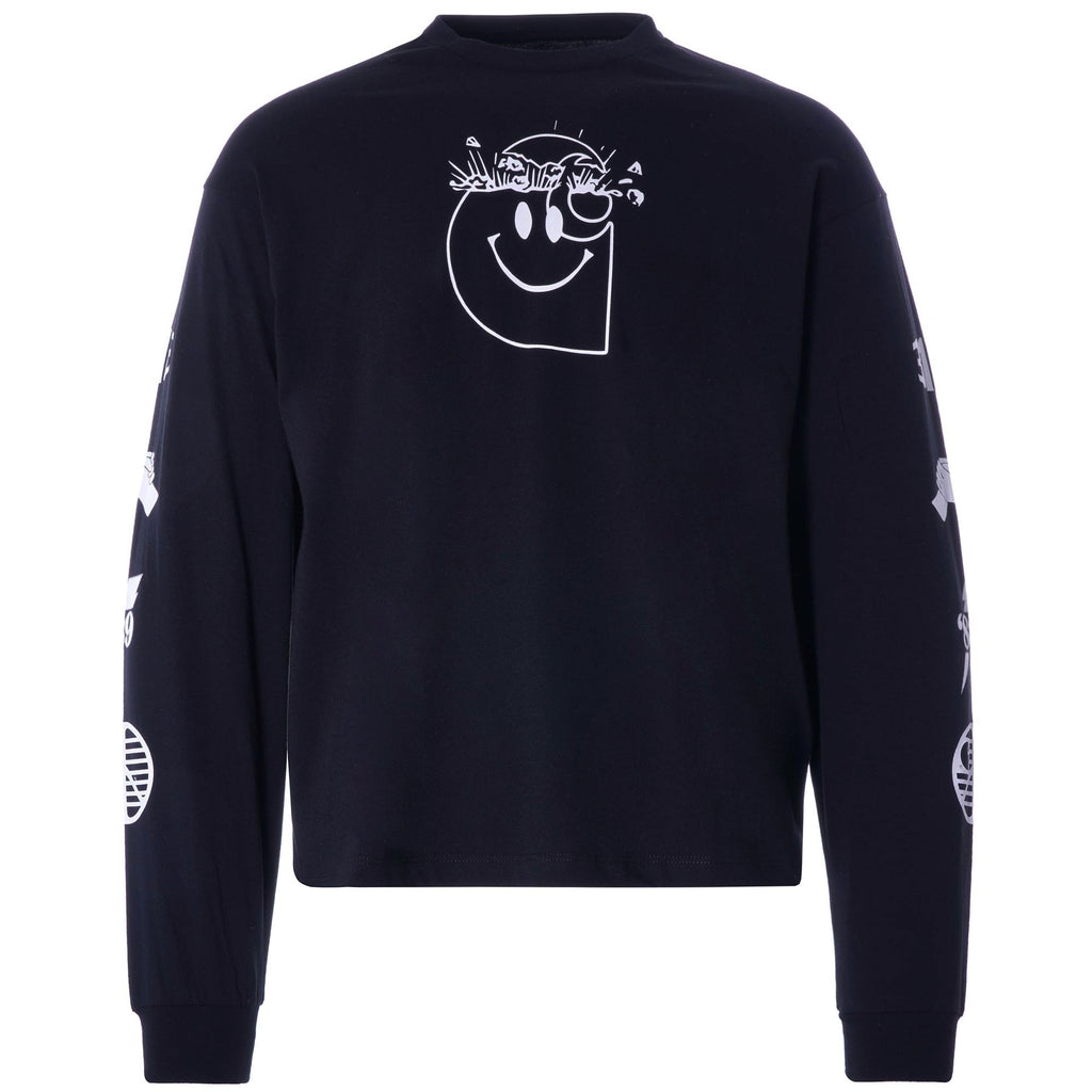 Womens L/S Tab T-Shirt - Black