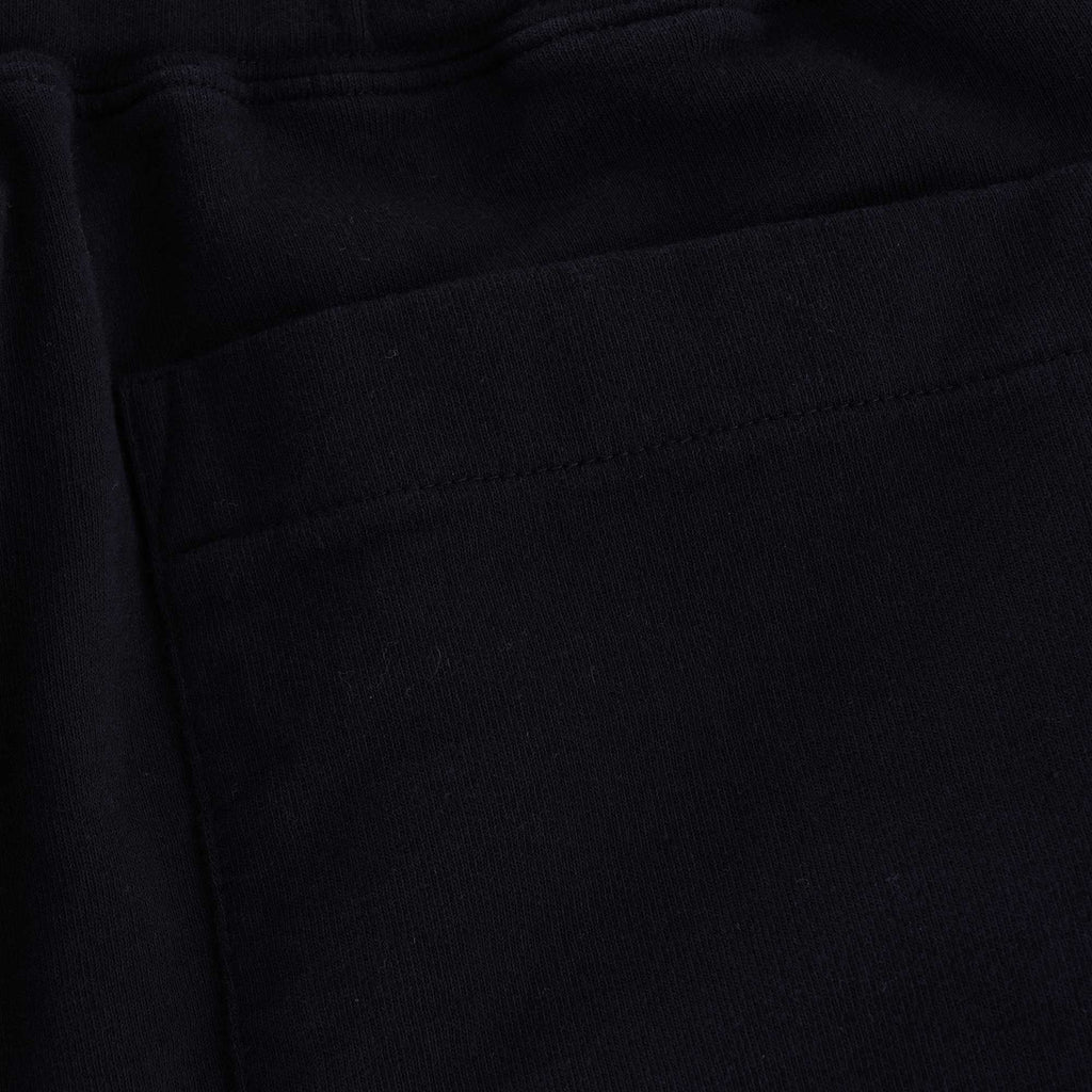 French Terry Pleated Shorts - Black