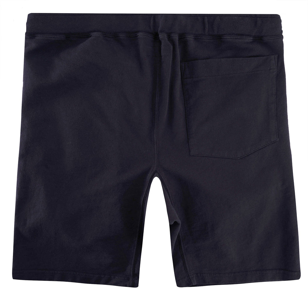 French Terry Pleated Shorts - Black