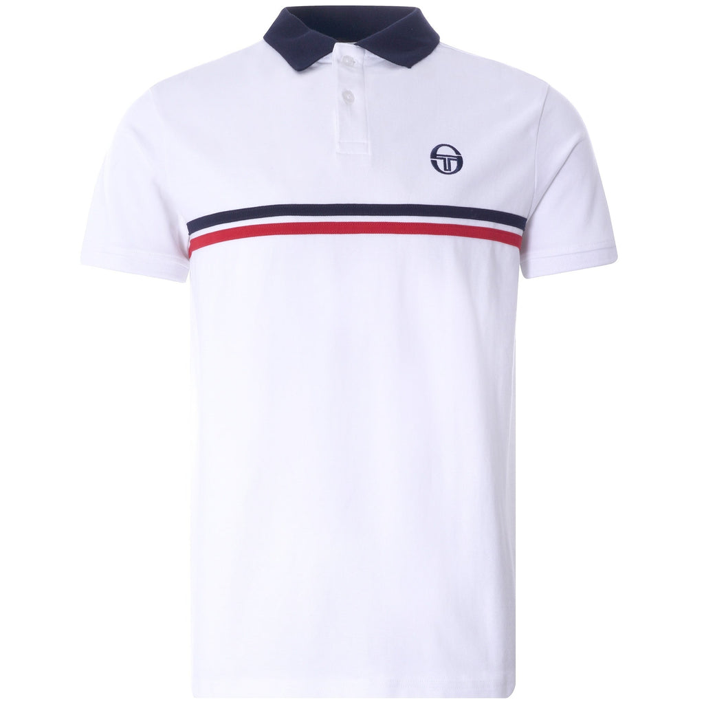 Supermac Polo Shirt - White/Navy