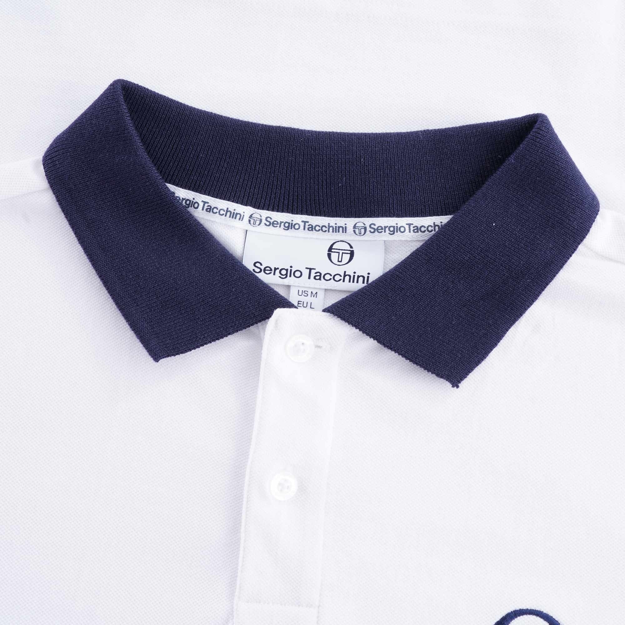 Supermac Polo Shirt - White/Navy