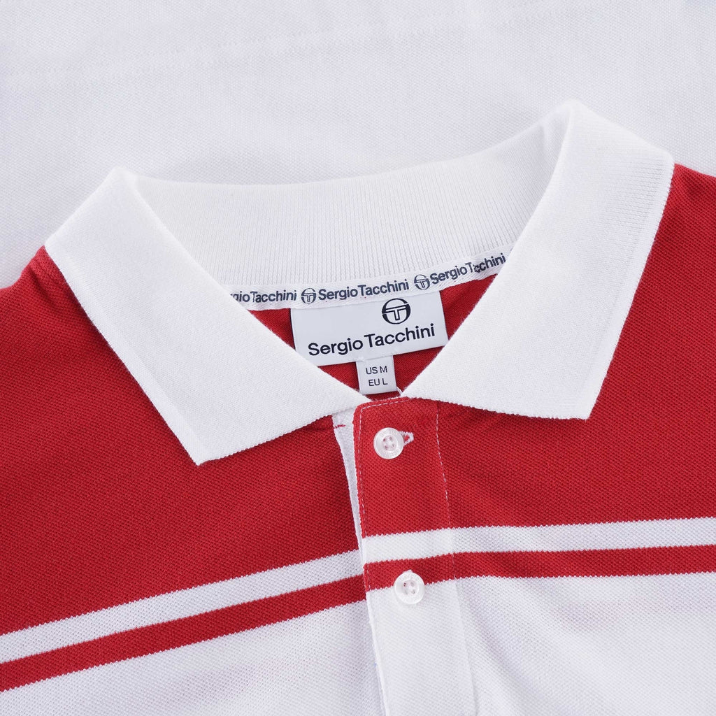 New Young Line Polo - Red/White