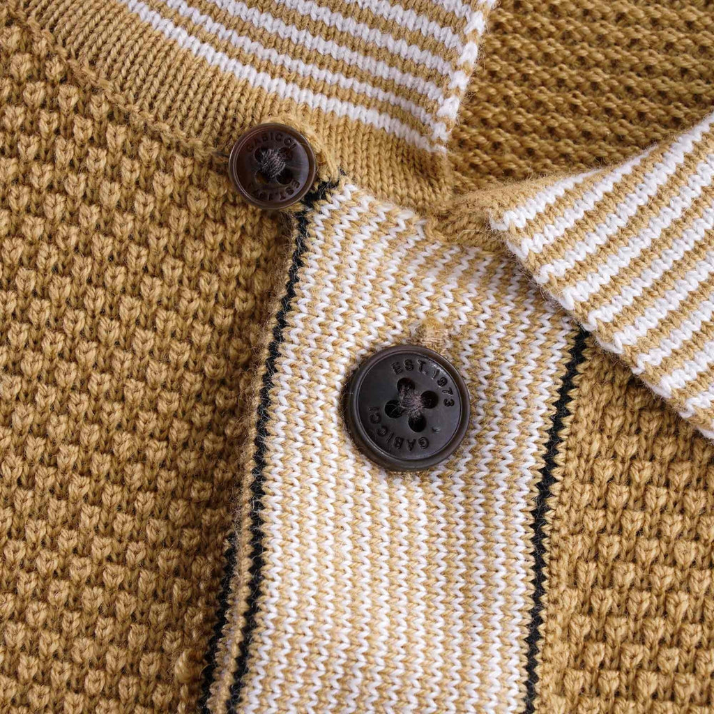 Dicaprio Knitted Polo Shirt - Sand