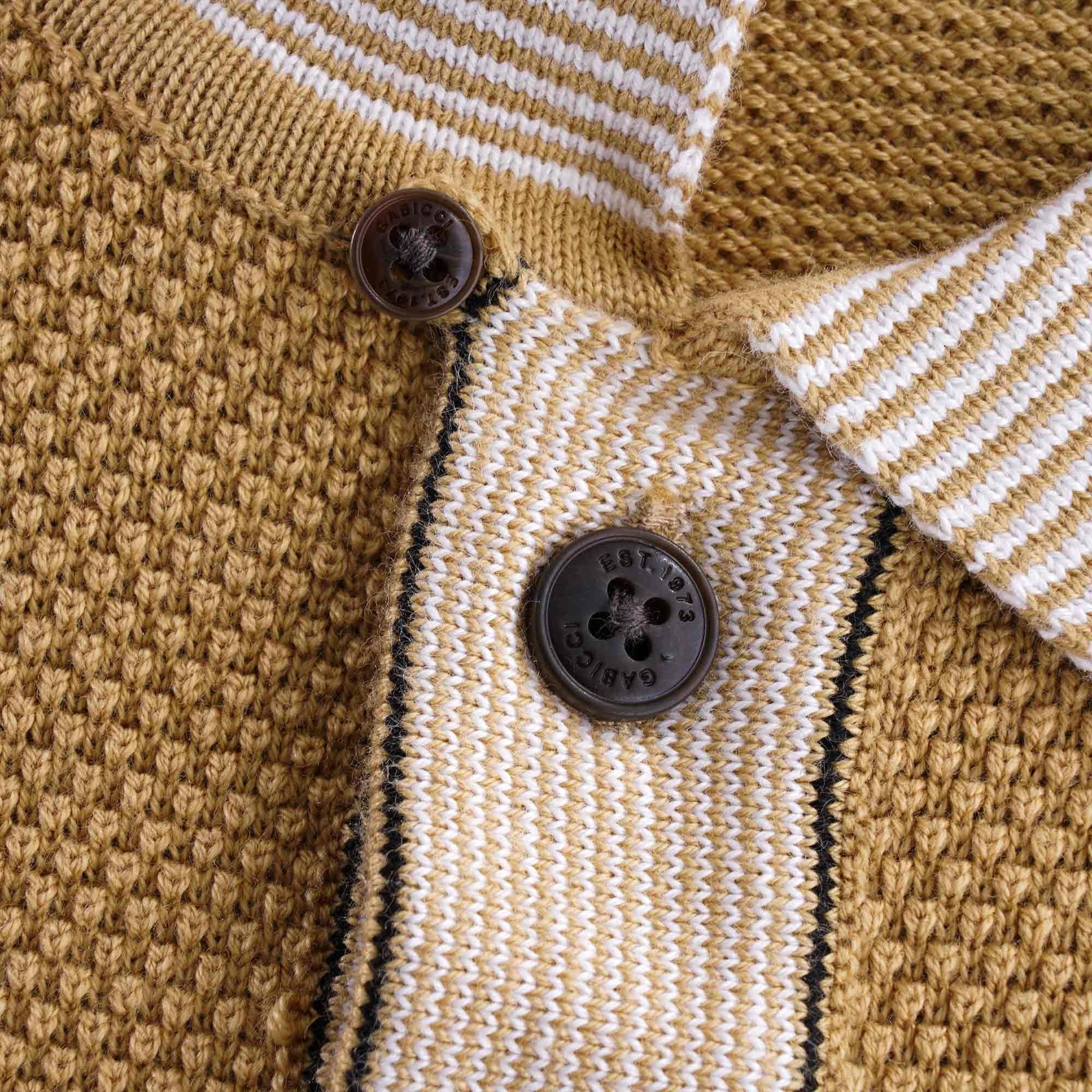 Dicaprio Knitted Polo Shirt - Sand