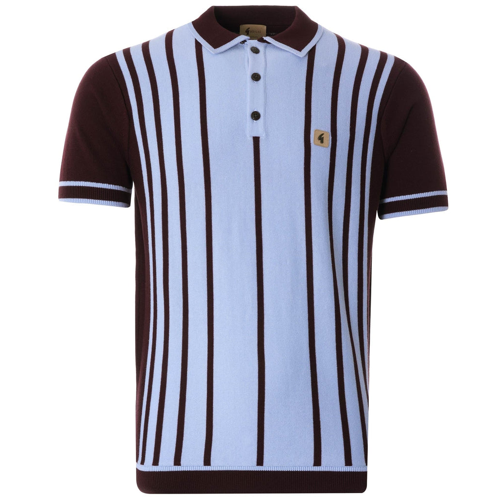 Peck Knitted Polo Shirt - Oxblood