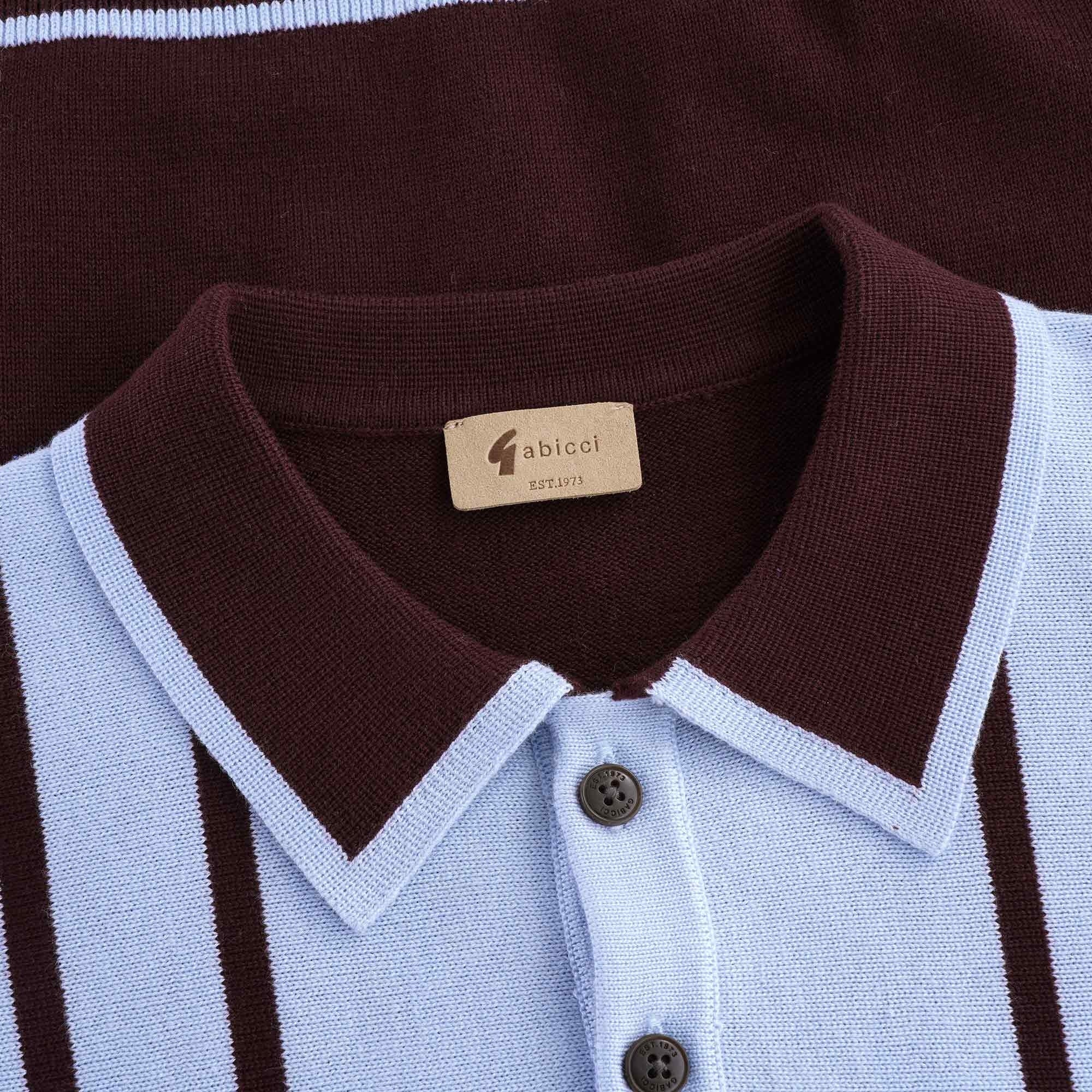 Peck Knitted Polo Shirt - Oxblood