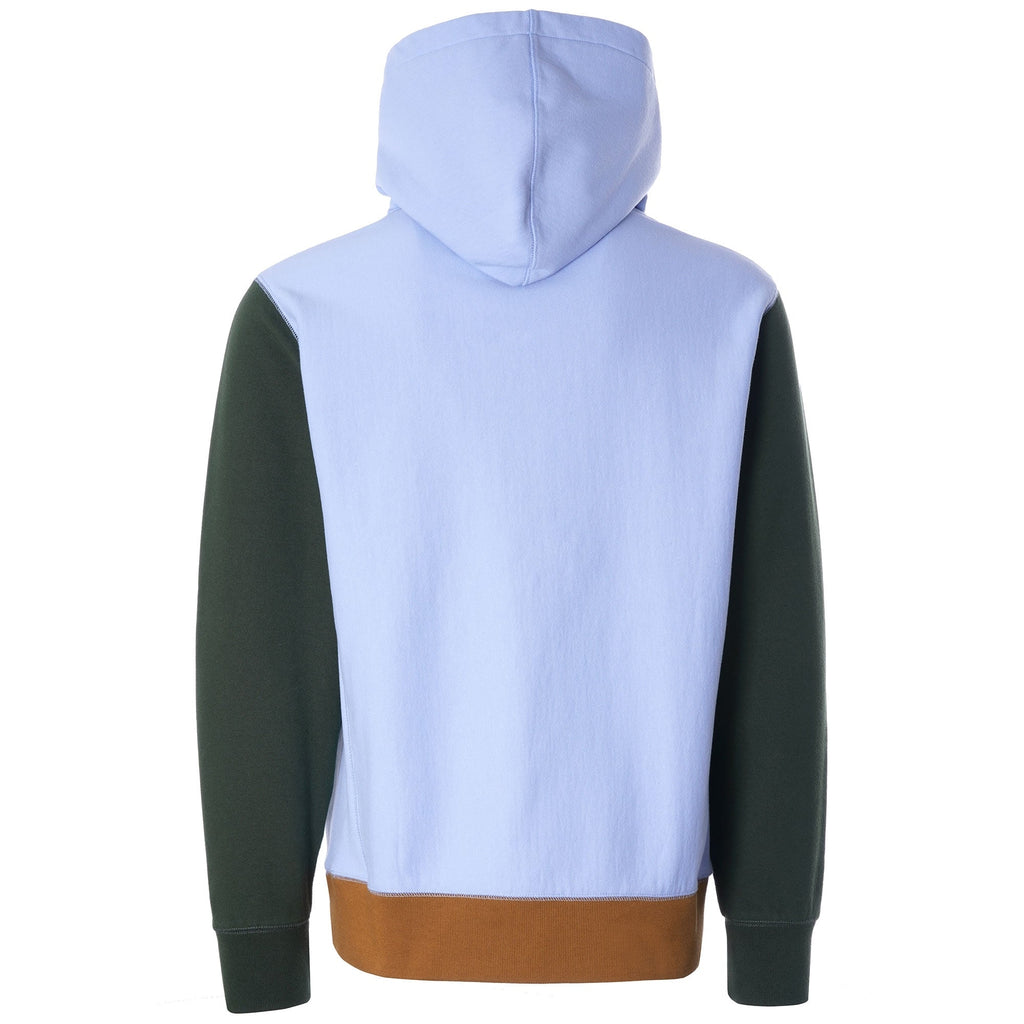 Varsity Fox Colourblock Regular Hoodie - Light Blue