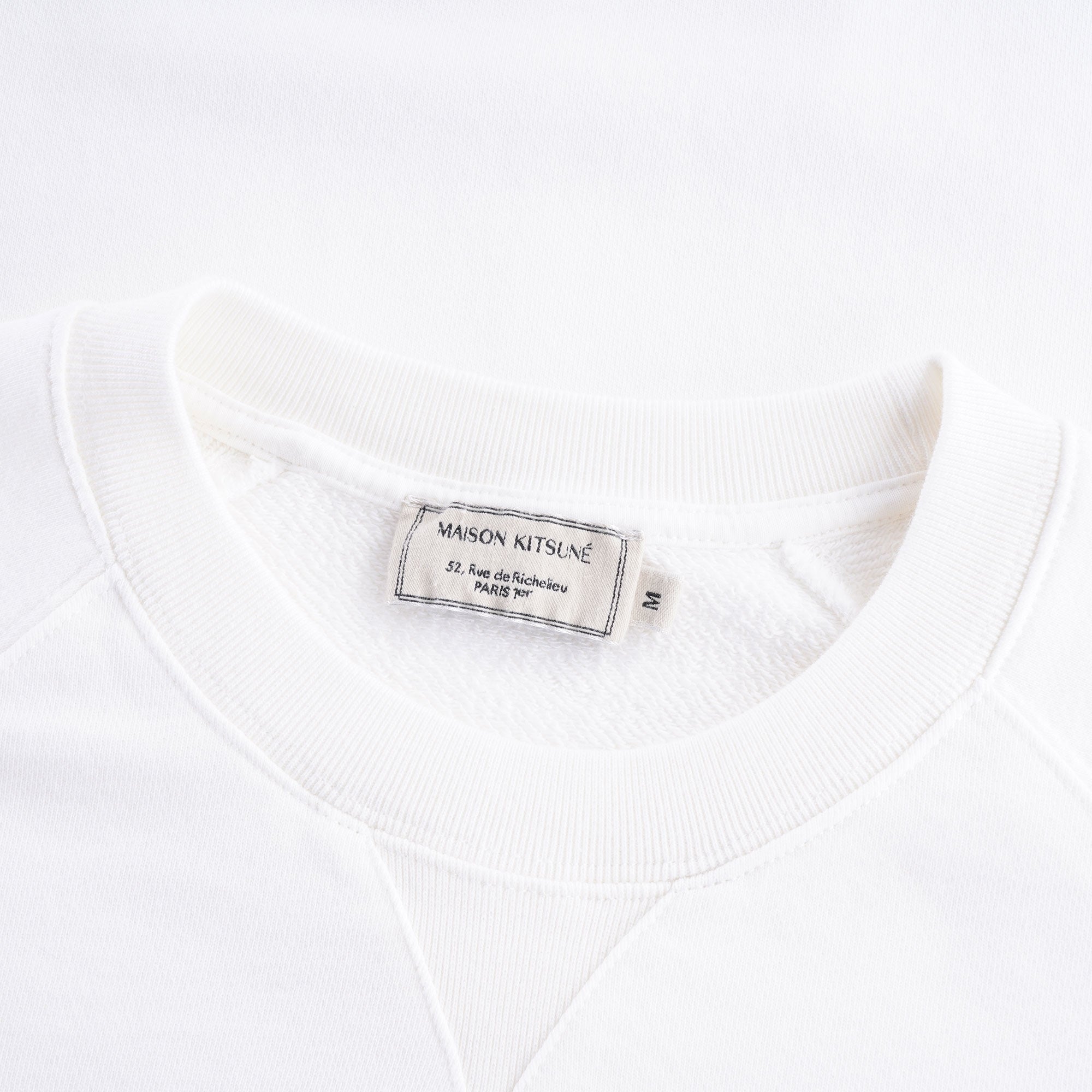 Grey Fox Head Patch Classic Sweatshirt - Ecru