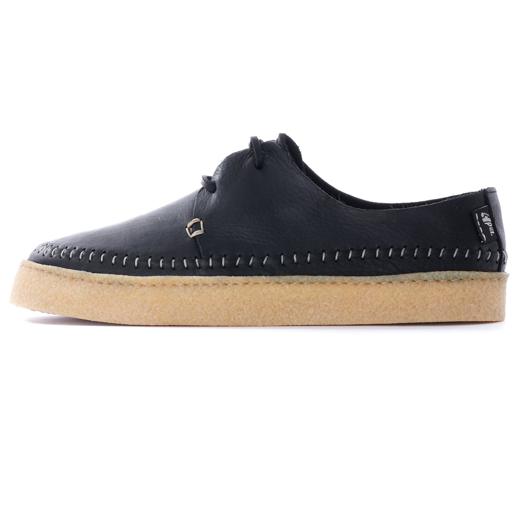 Hitch Tumbled Leather Shoe - Black