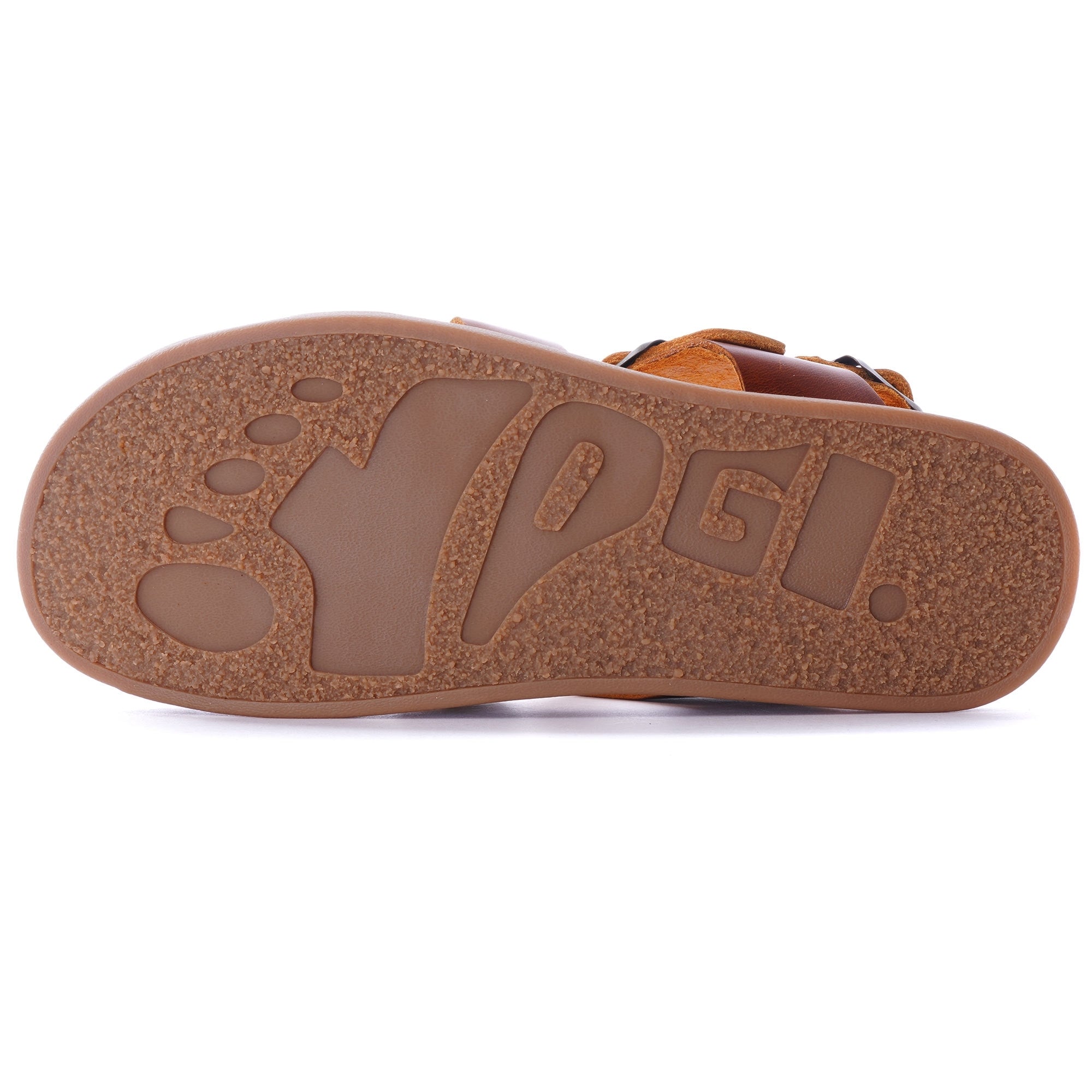 Womens Elba Leather Sandal - Apricot