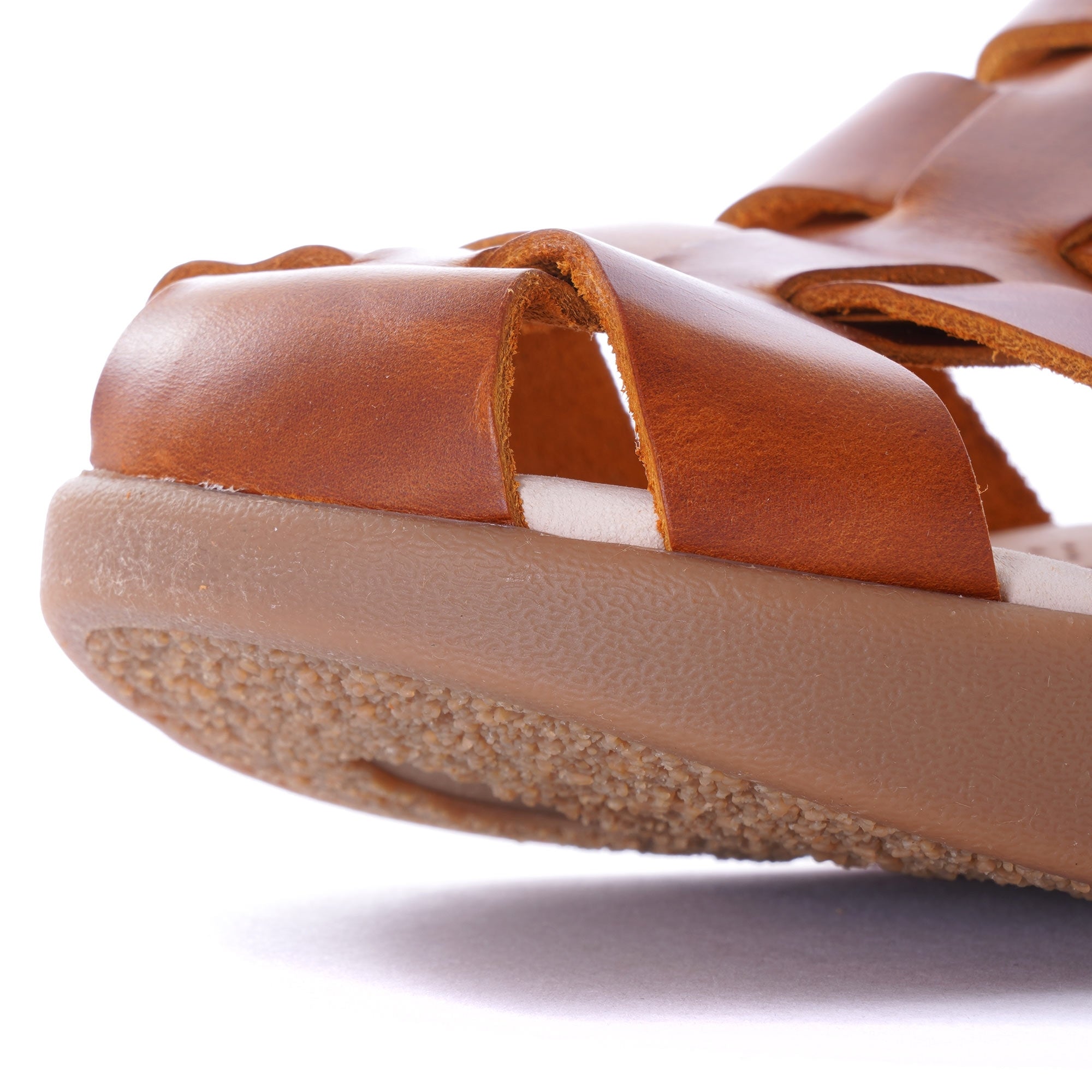 Elba Leather Sandal - Apricot