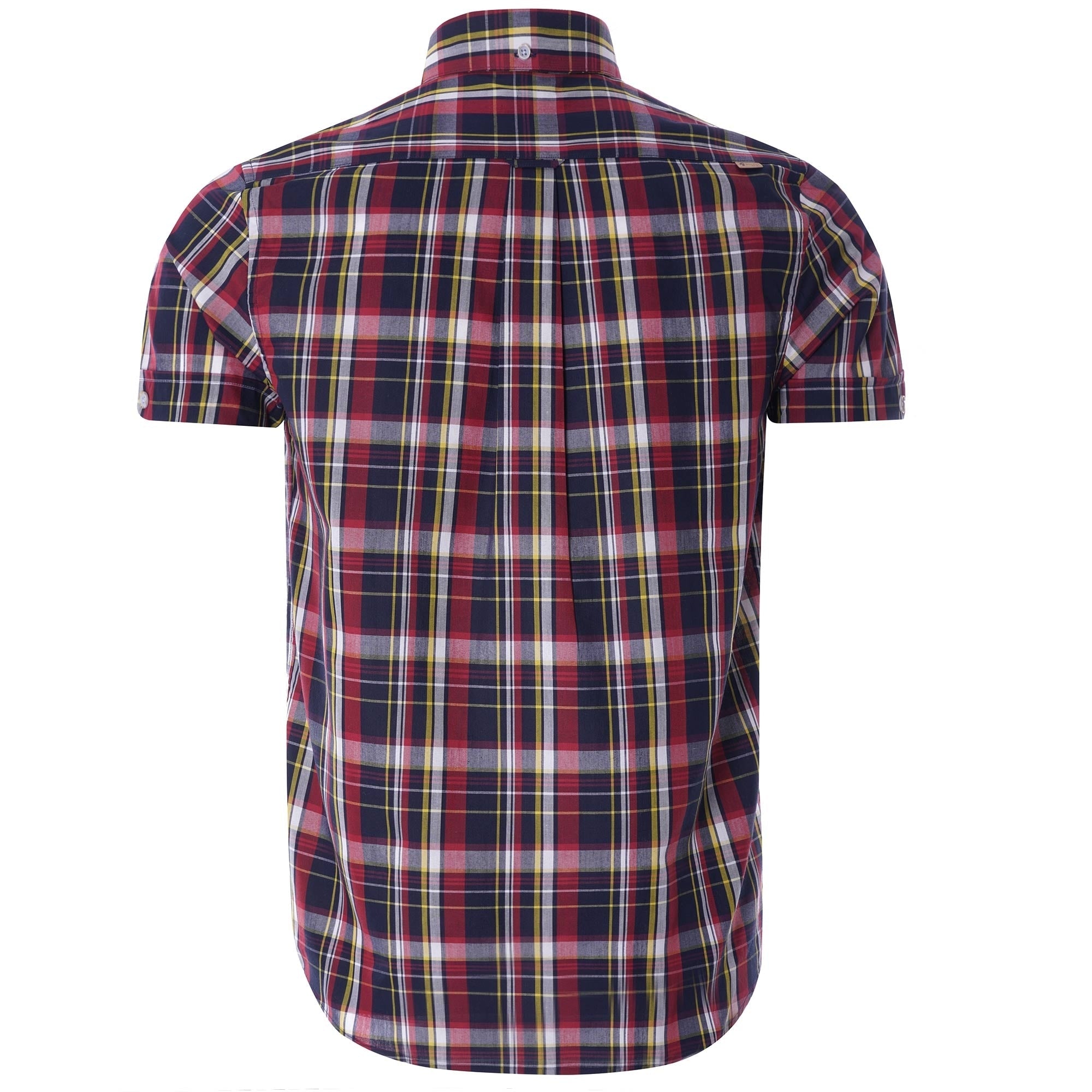 Caine Woven Short Sleeve Shirt - Navy