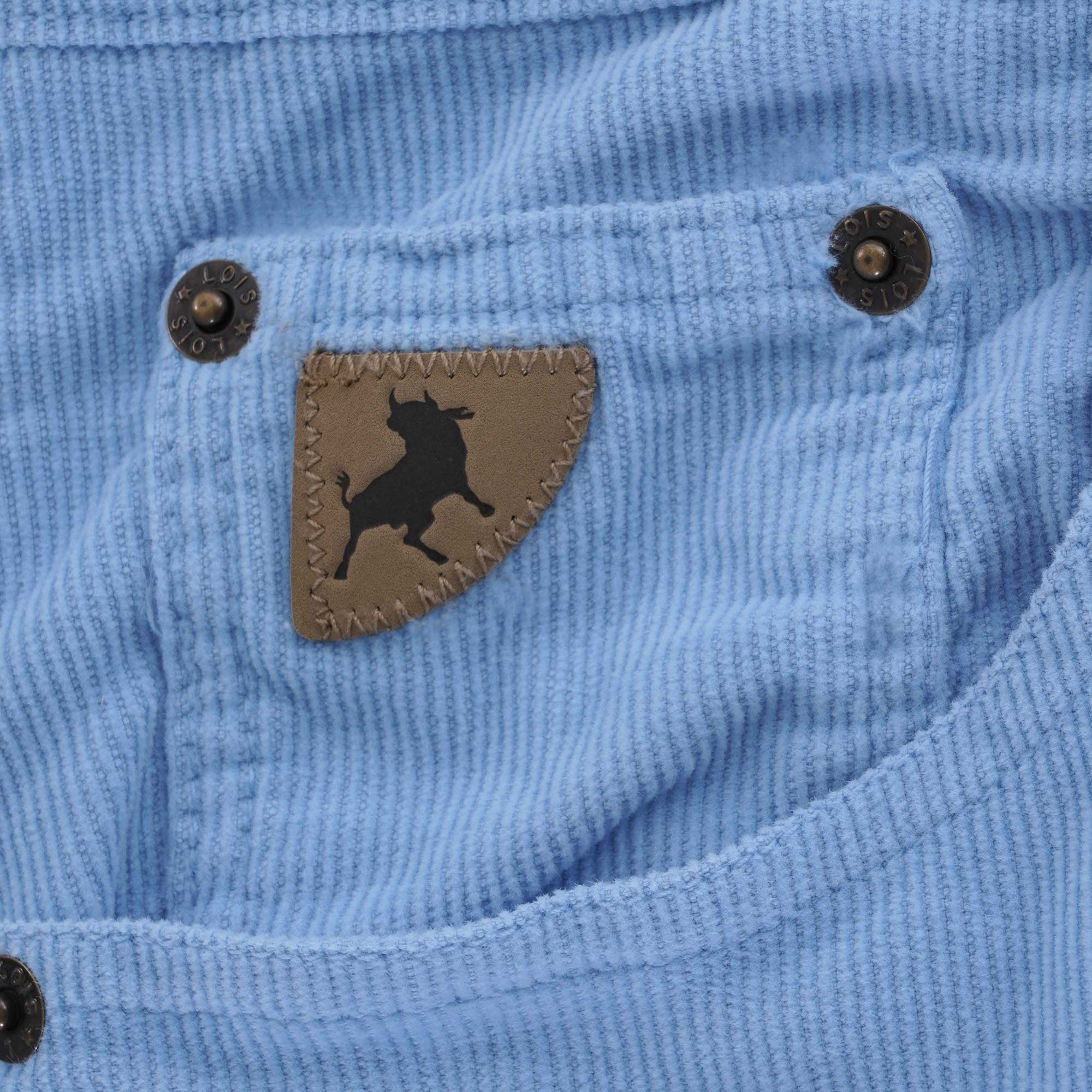 Sierra Thin Cord Jeans - Sky Blue