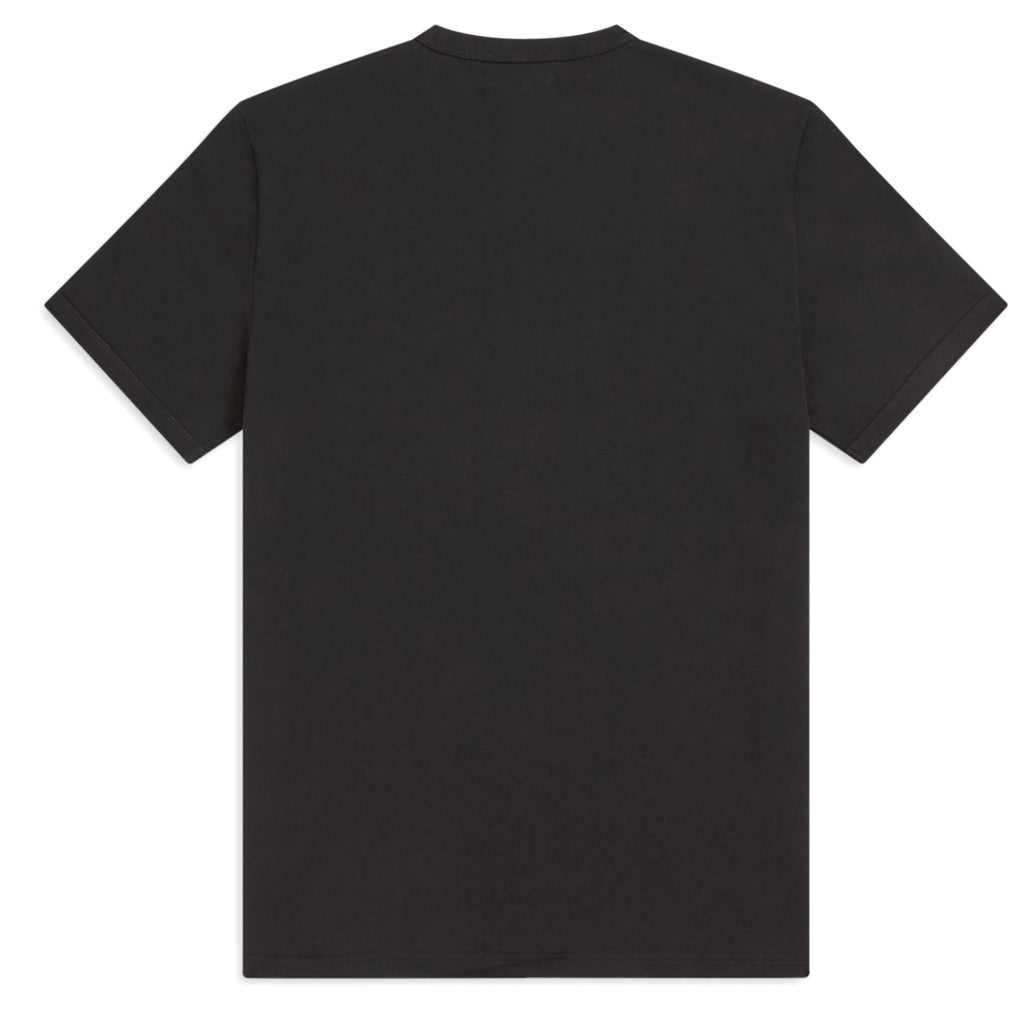 Fred Perry Tonal Taped Ringer T-Shirt - Black