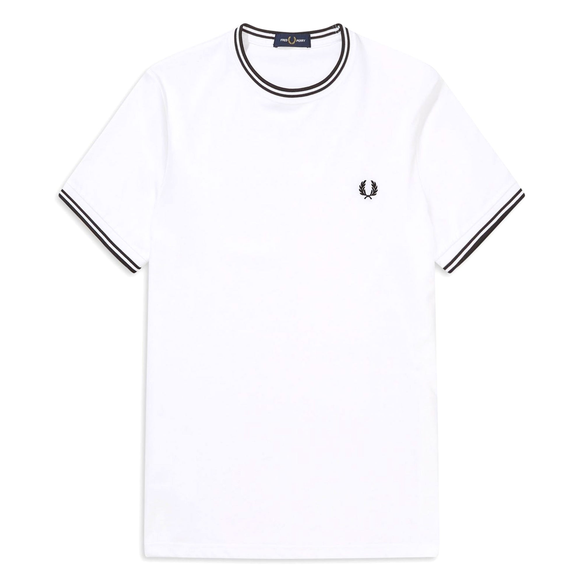 Fred Perry Twin Tipped T-Shirt - White