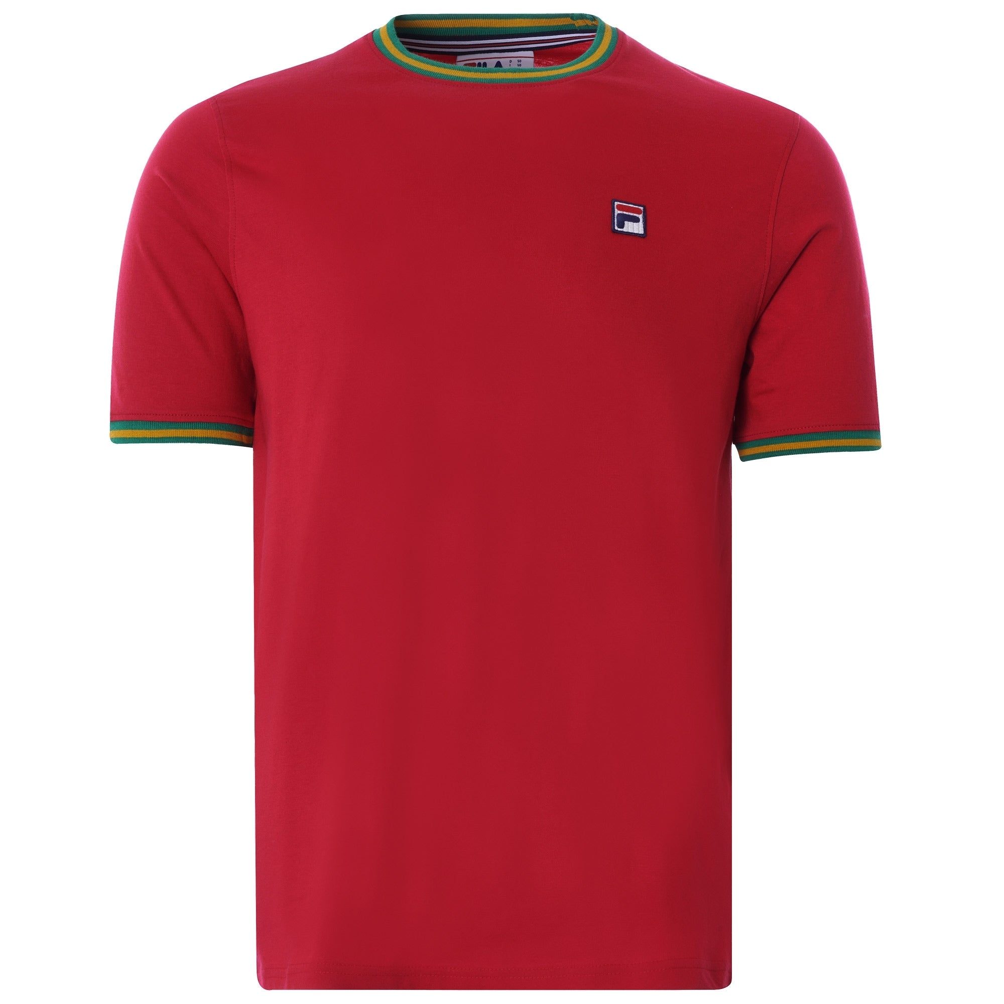 Flank Tipped Ringer T-Shirt Ð Crimson/Gold
