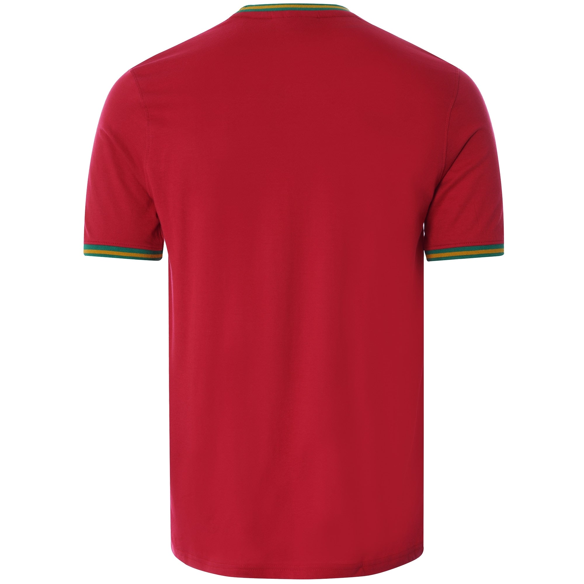 Flank Tipped Ringer T-Shirt Ð Crimson/Gold