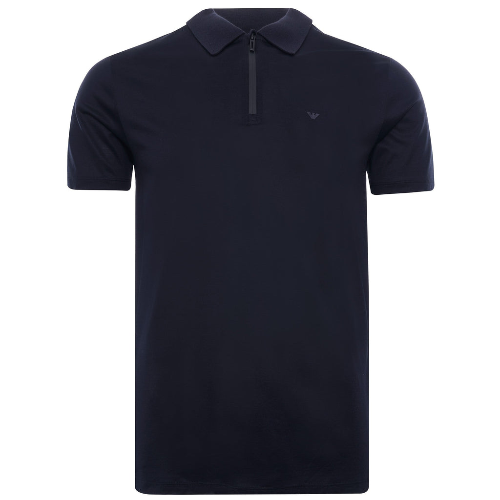 Travel Essentials Tencel Blend Polo Shirt - Blu Navy