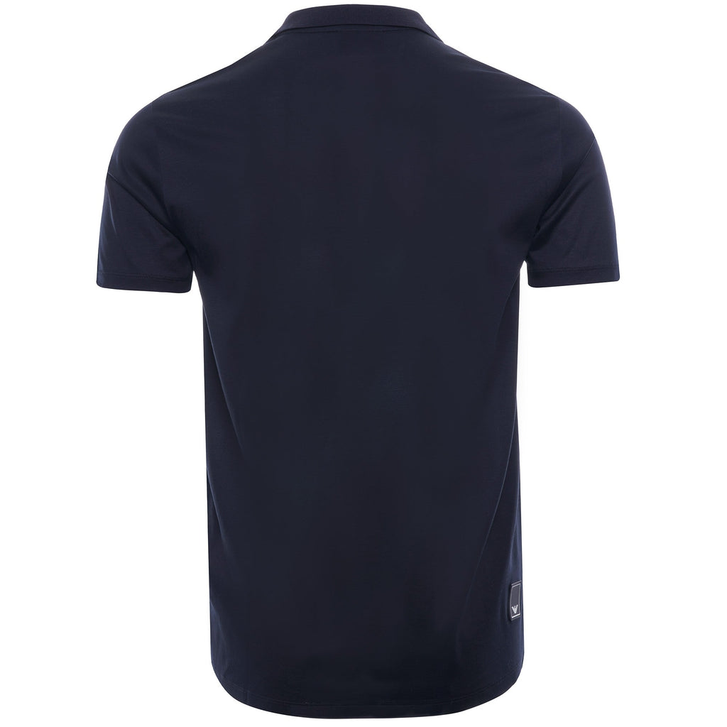 Travel Essentials Tencel Blend Polo Shirt - Blu Navy