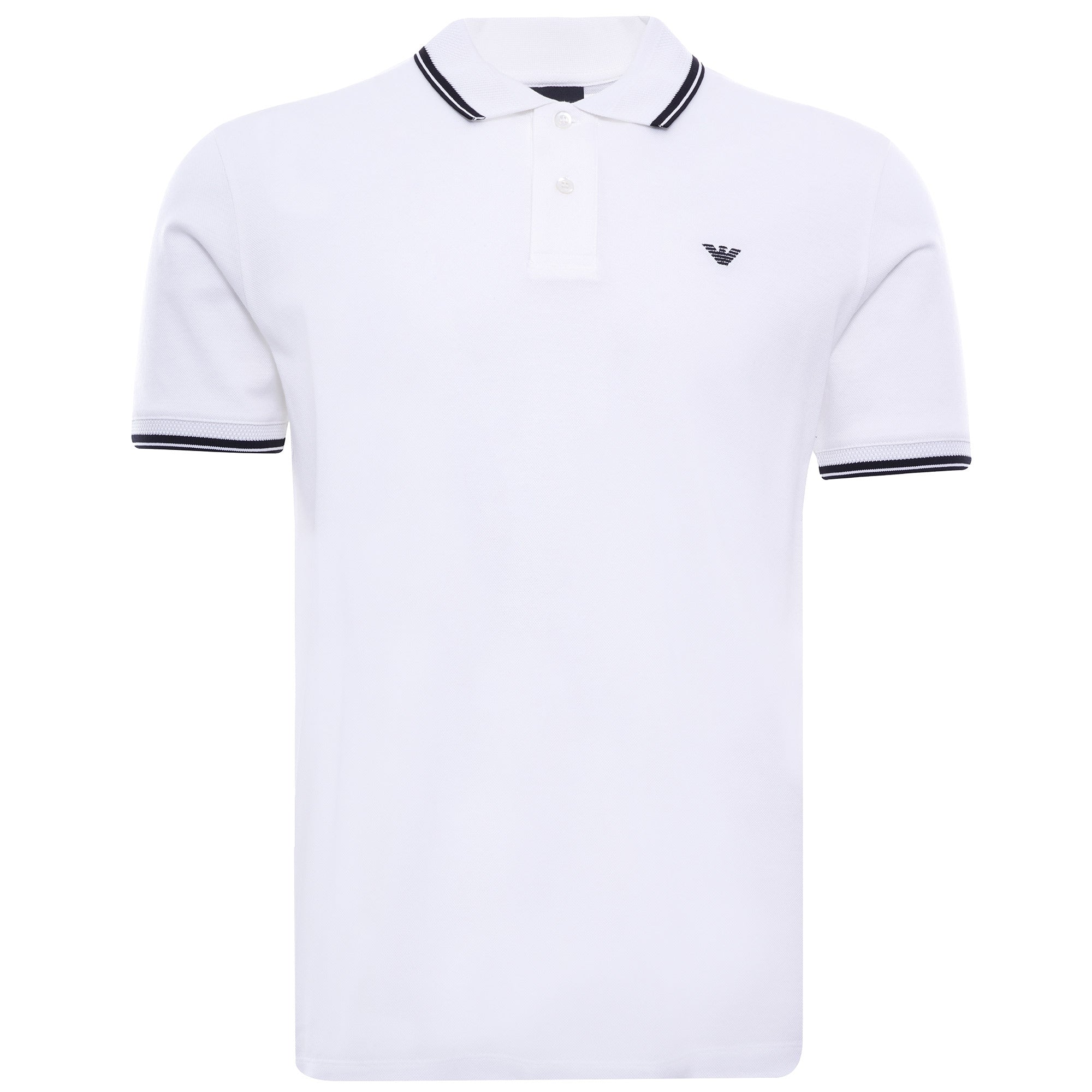 Mercerised Piqu Polo Shirt - Bianco