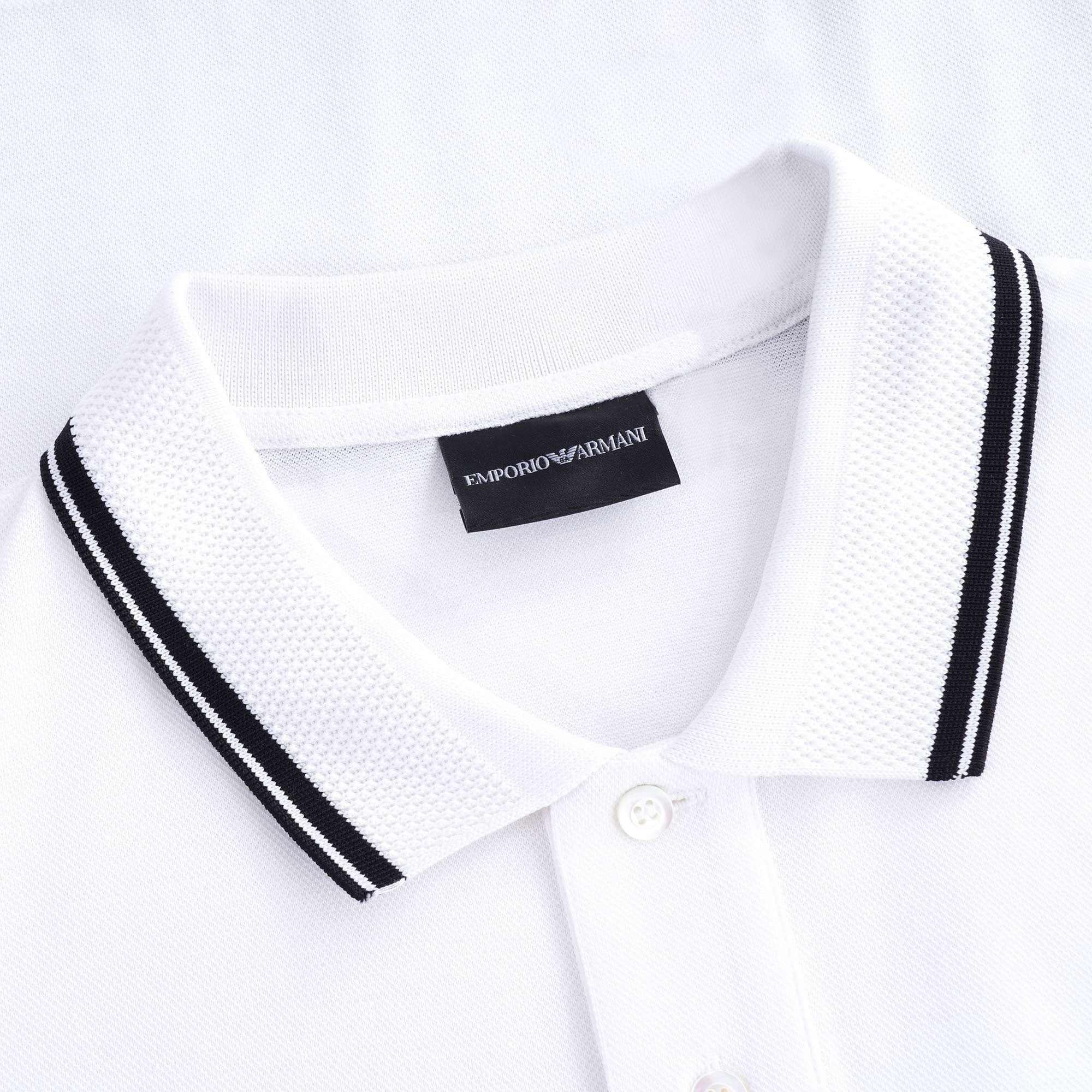 Mercerised Piqu Polo Shirt - Bianco