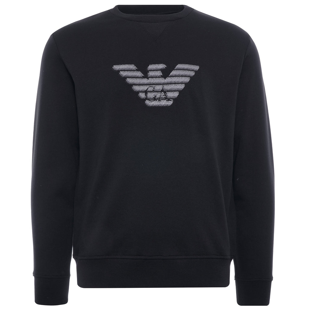 Dashed Eagle Sweatshirt - Nero