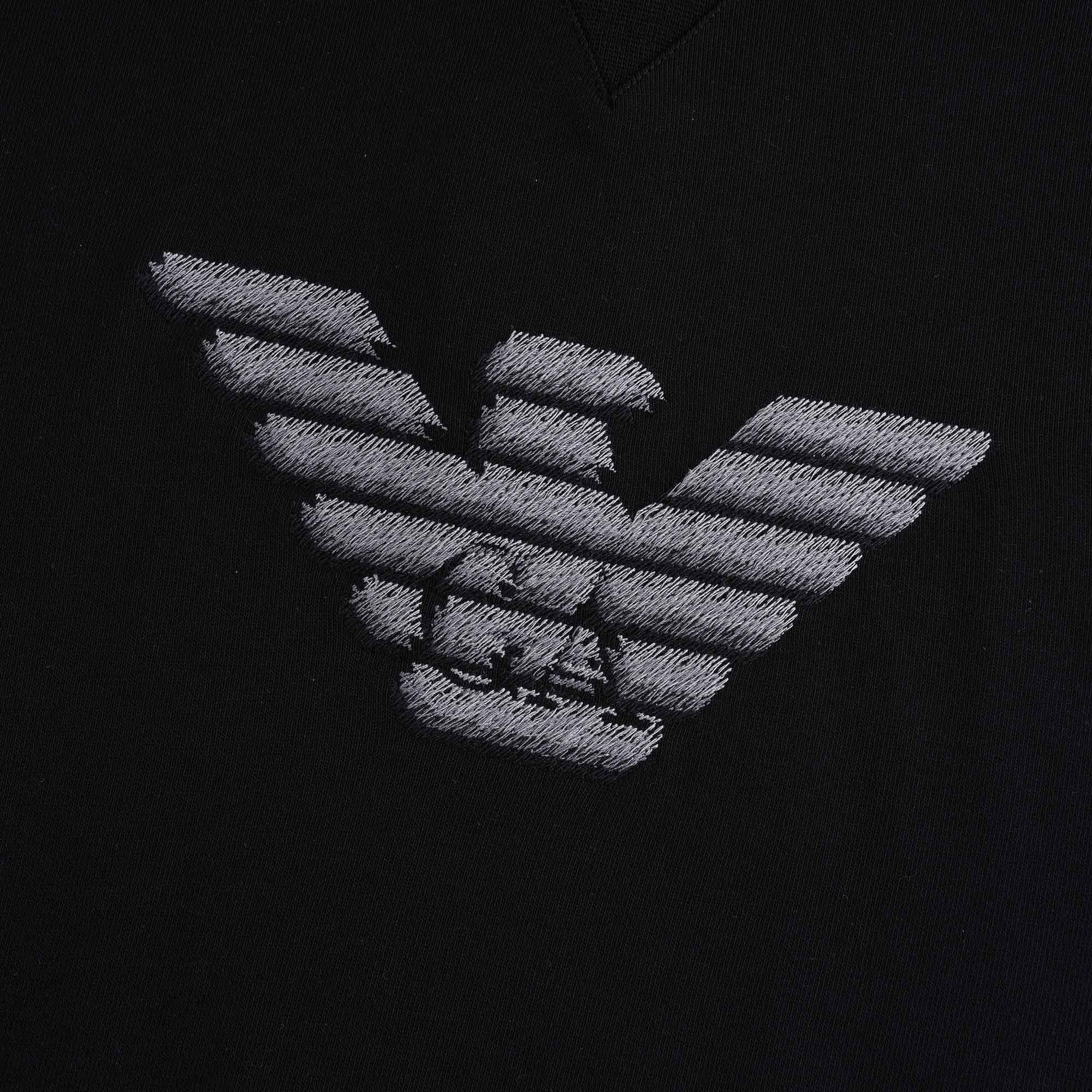 Dashed Eagle Sweatshirt - Nero