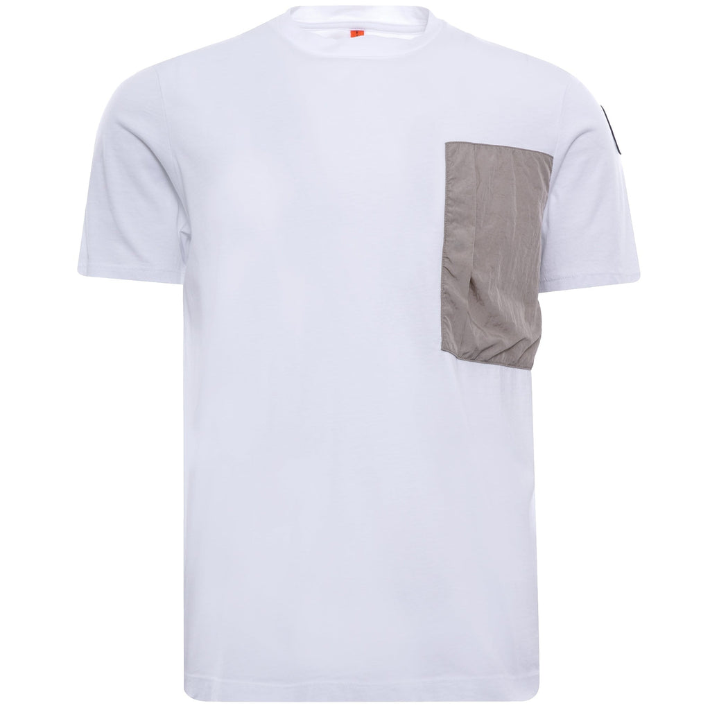 Roy Fleece & Nylon T-Shirt - Silver