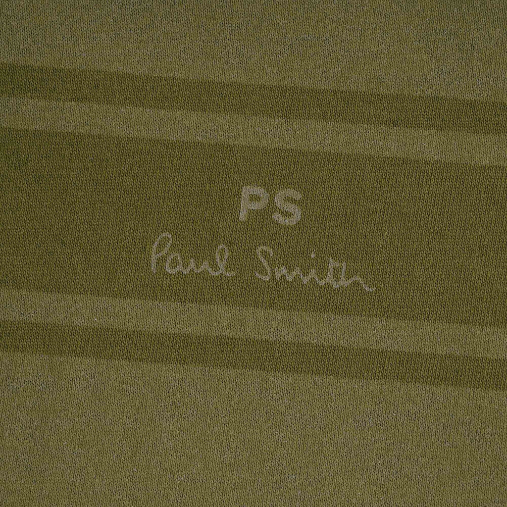 Stripe PS Logo Organic-Cotton T-Shirt - Green