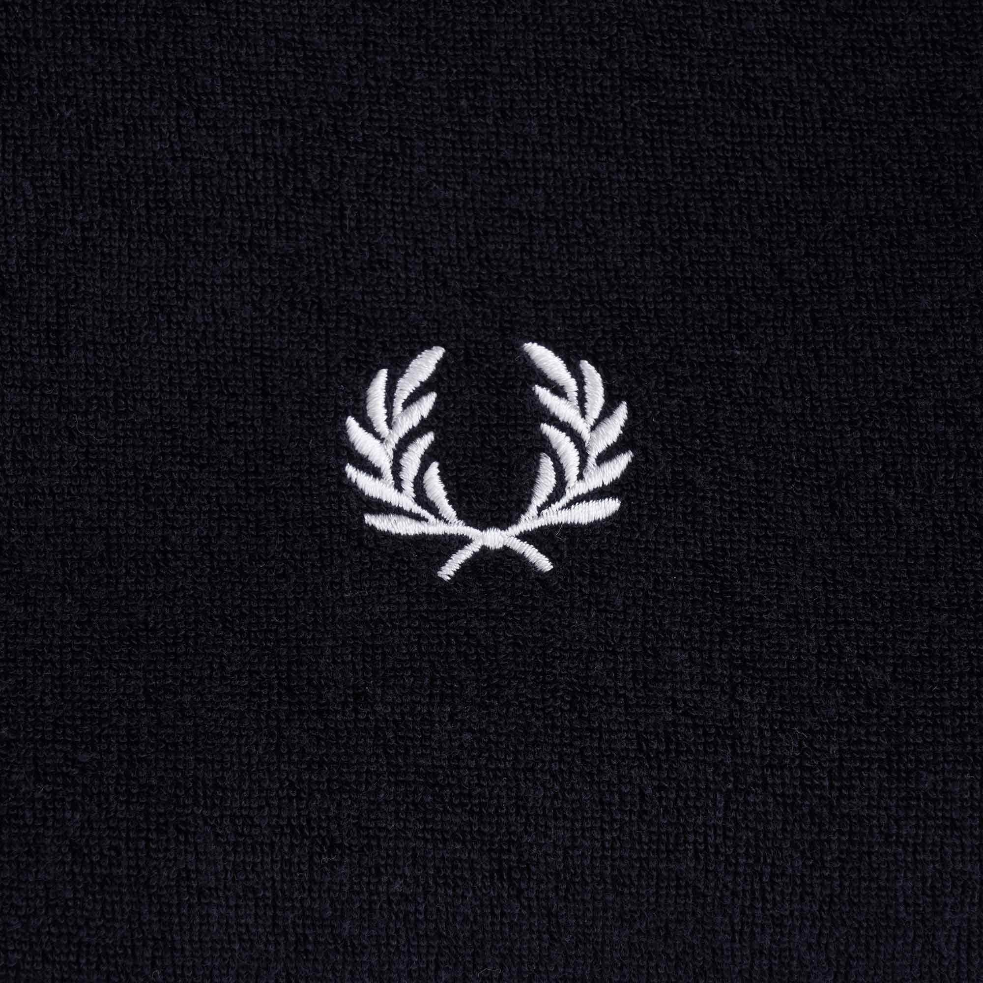 Towelling Polo Shirt - Navy