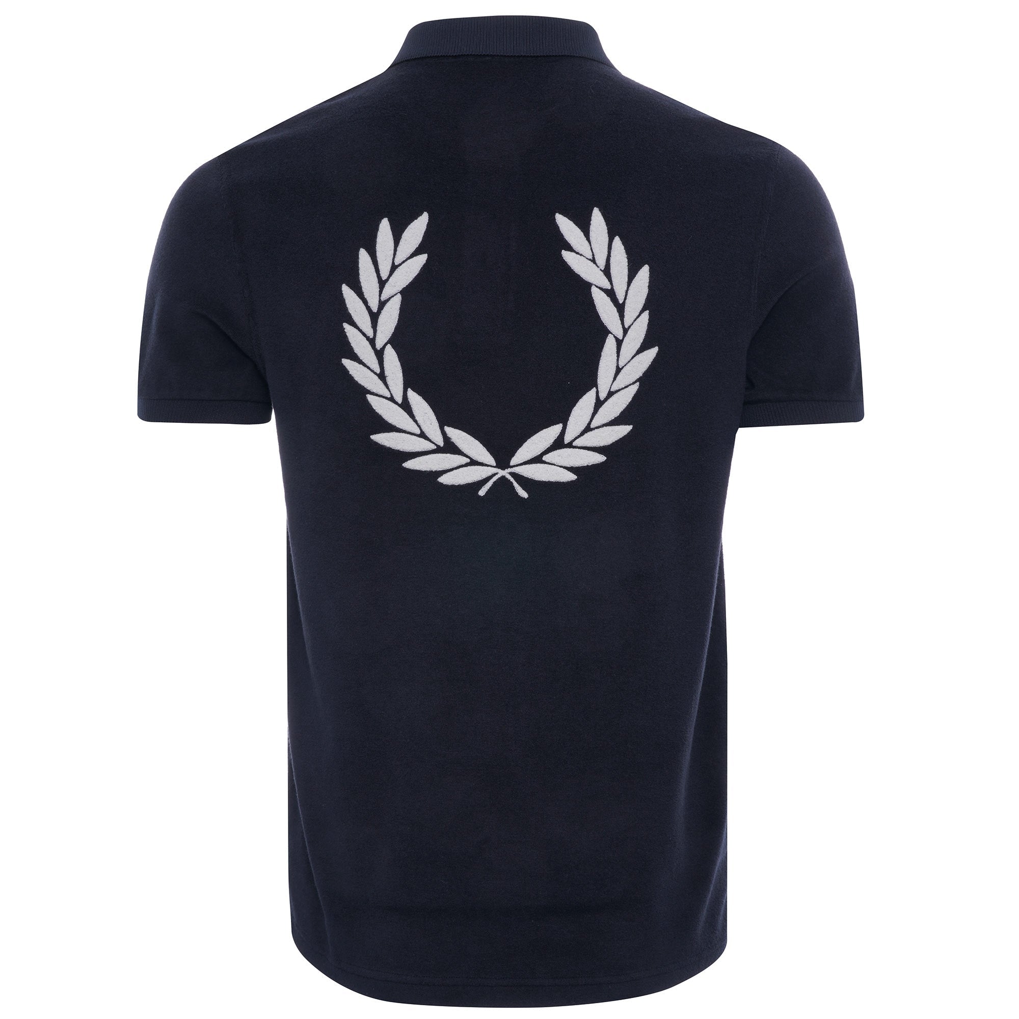 Towelling Polo Shirt - Navy