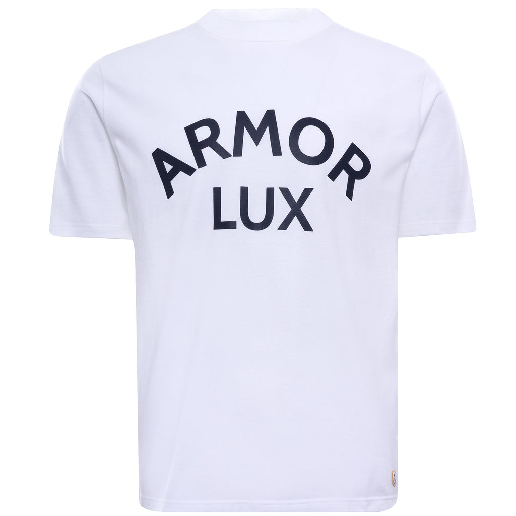 Heritage Cotton Logo T-Shirt - Blanc