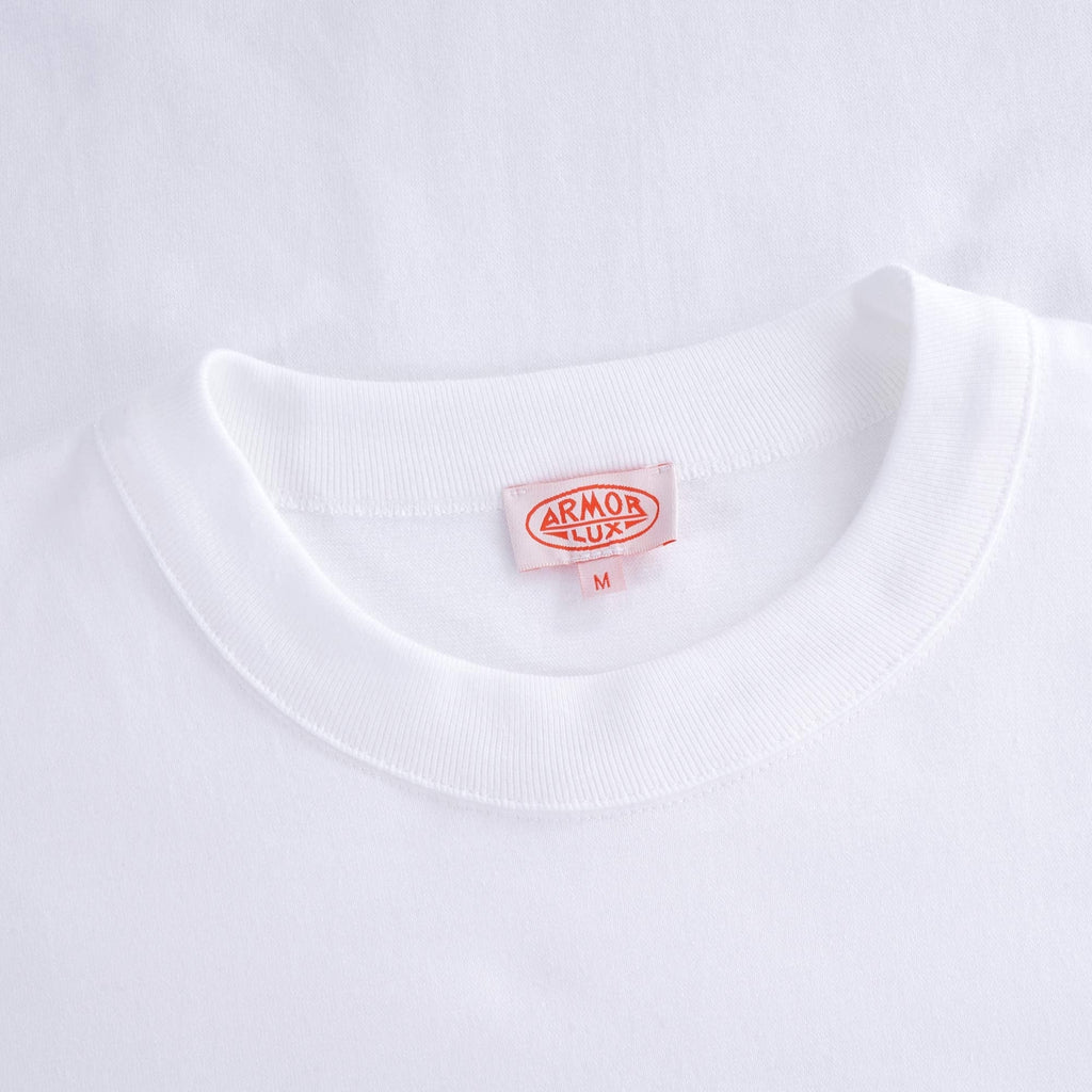Heritage Cotton Logo T-Shirt - Blanc