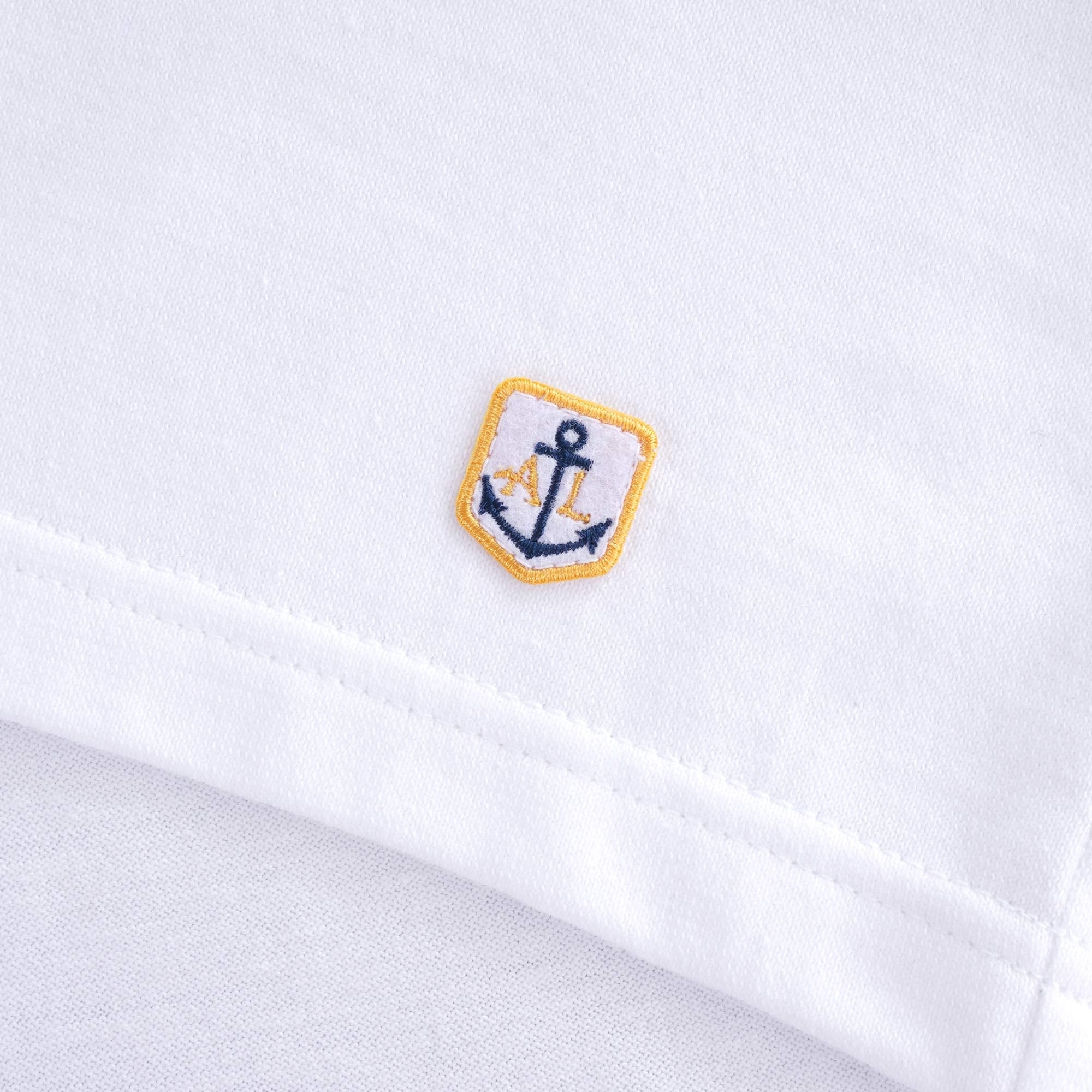 Heritage Cotton Logo T-Shirt - Blanc