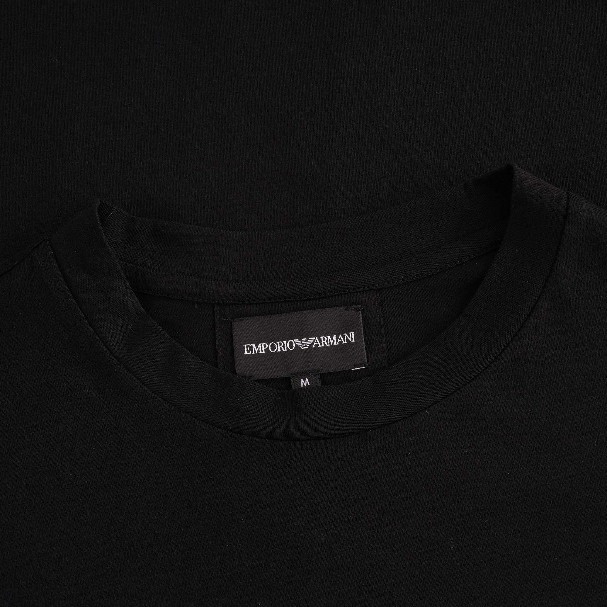 Jersey T-shirt with ÒThe Eagle BrandÓ Logo - Nero