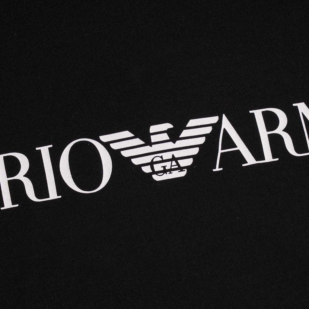 Jersey T-shirt with ÒThe Eagle BrandÓ Logo - Nero