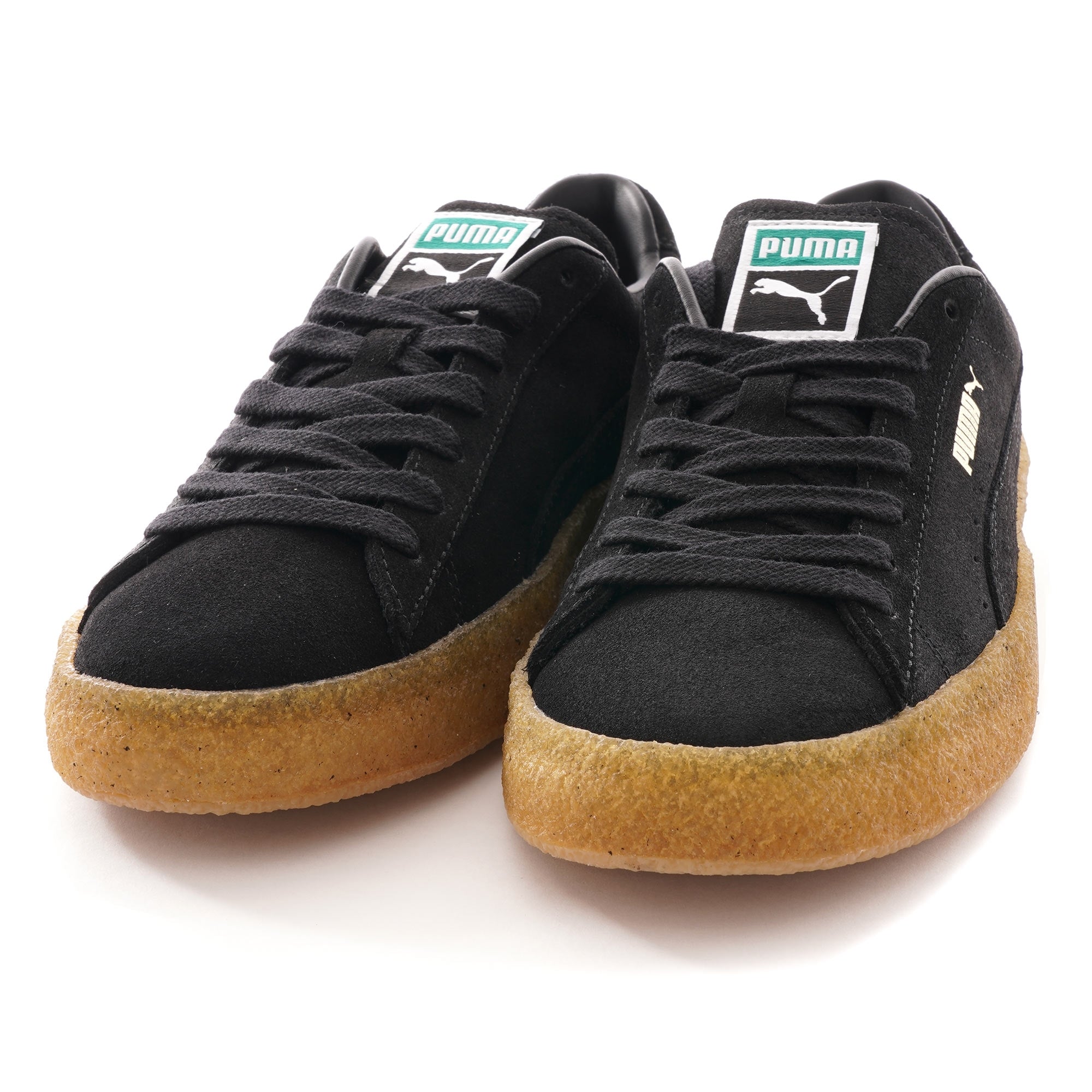 Suede Crepe Trainers - Black