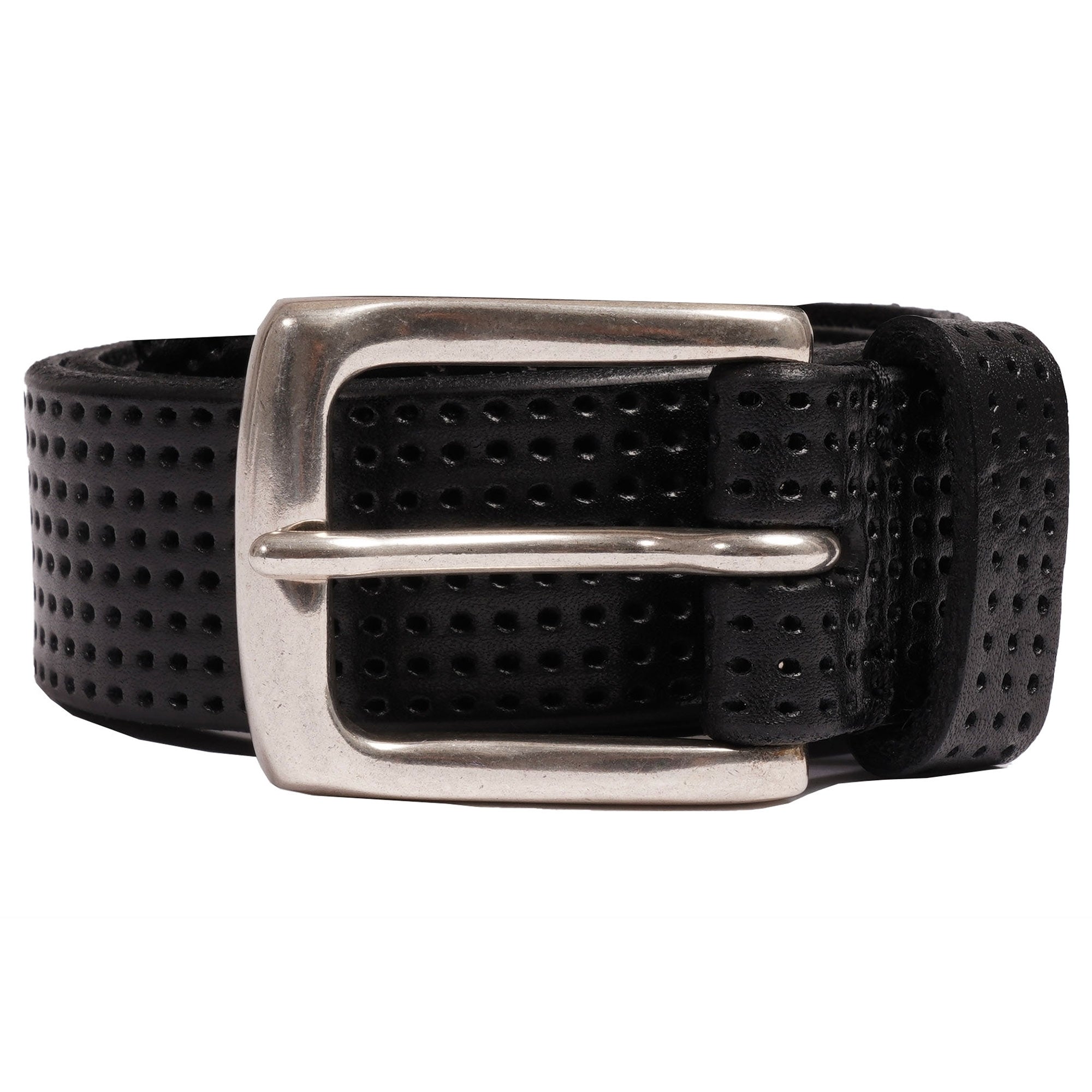 Anderson's Belts Perforated Leather Belt - Black