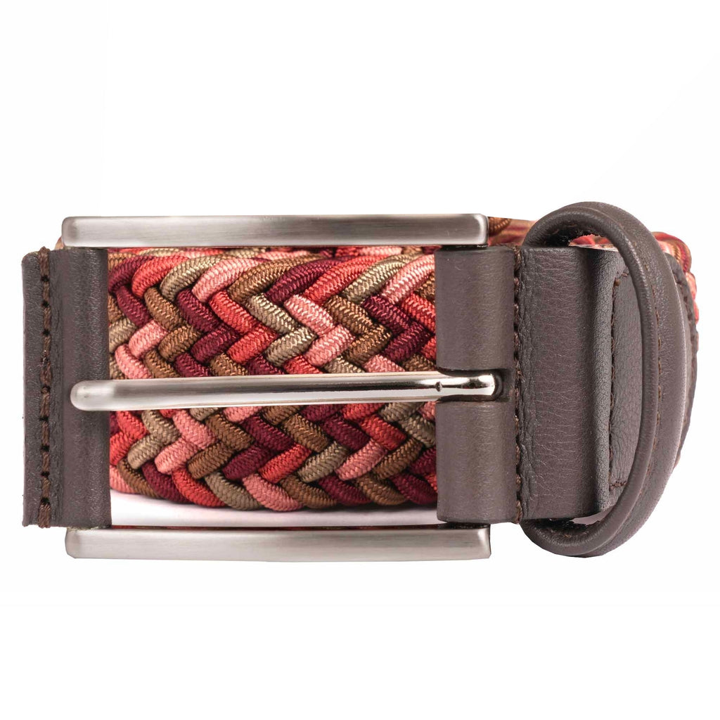 Anderson's Belts Woven Fabric Belt - Red Multi
