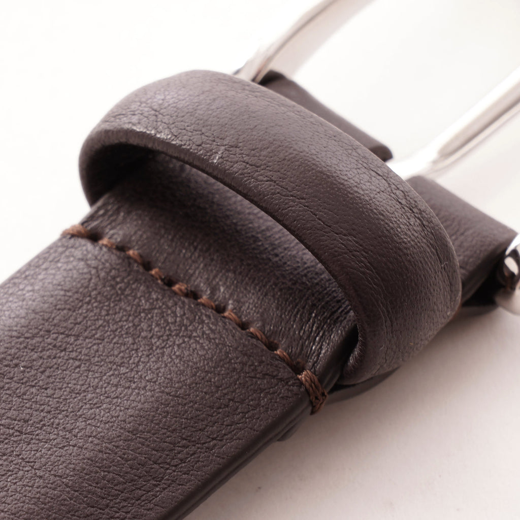 Anderson's Belts Nappa Leather Belt - Dark Brown