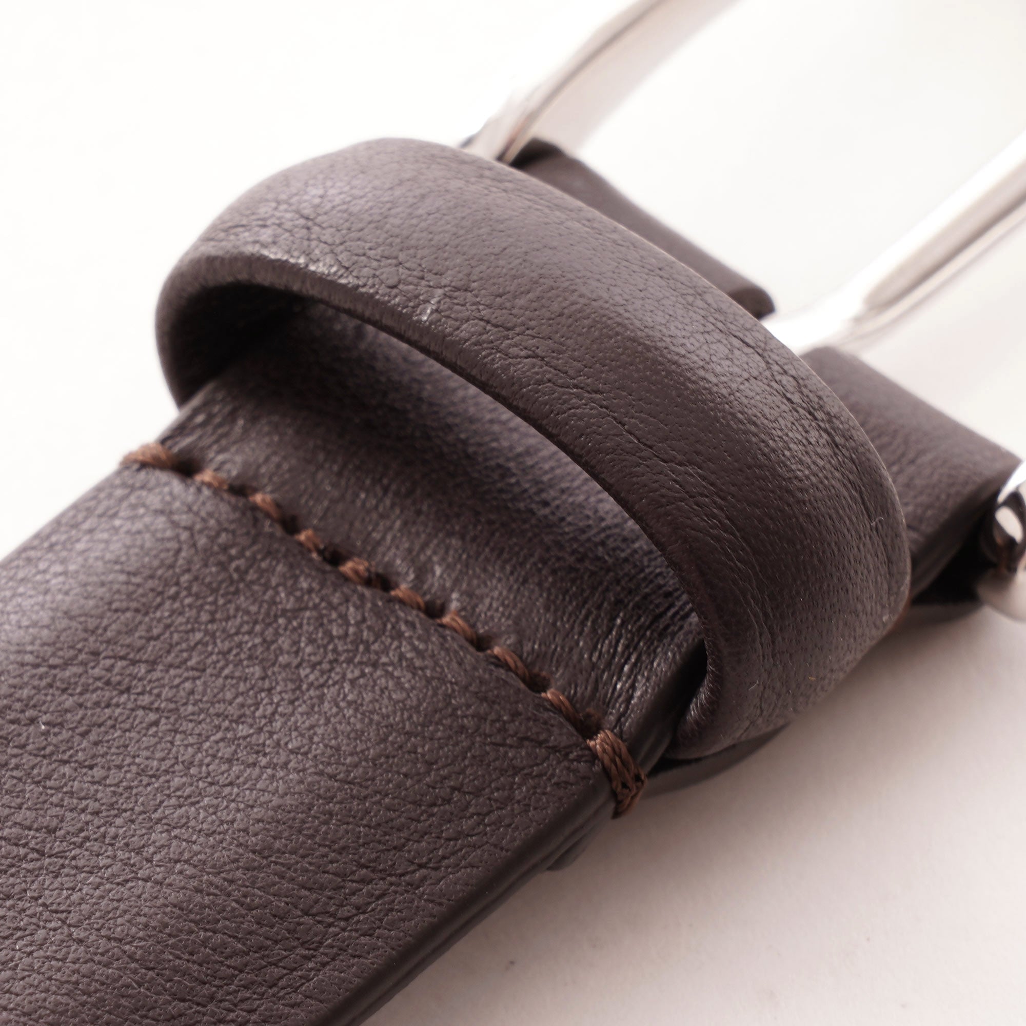 Anderson's Belts Nappa Leather Belt - Dark Brown