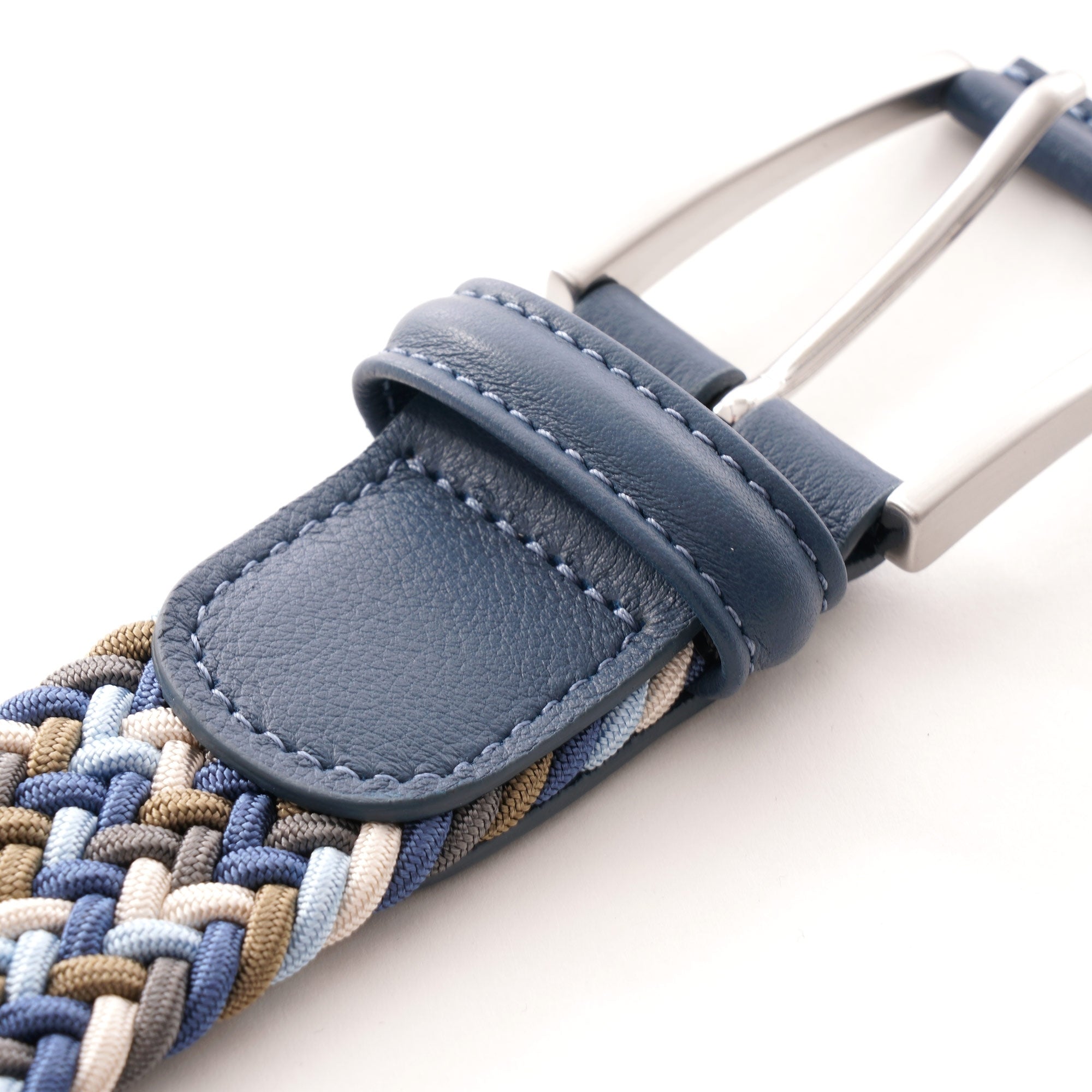 Anderson's Belts Woven Belt - Multi/Blue