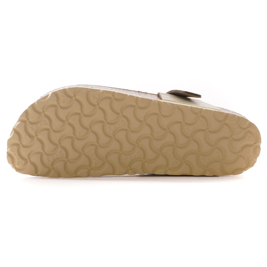 Birkenstock Womens Gizeh Suede - Washed Metallic Cream Gold