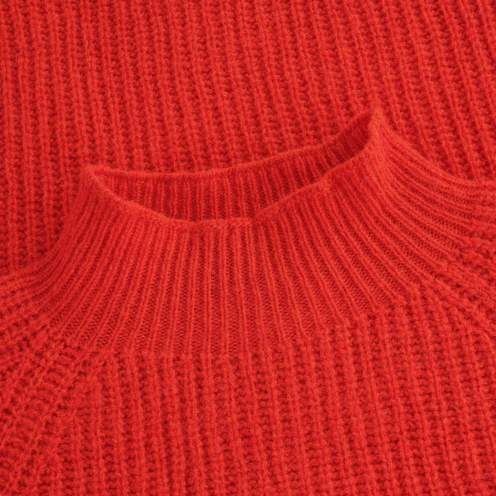 Open Uni Knit Jumper - Red