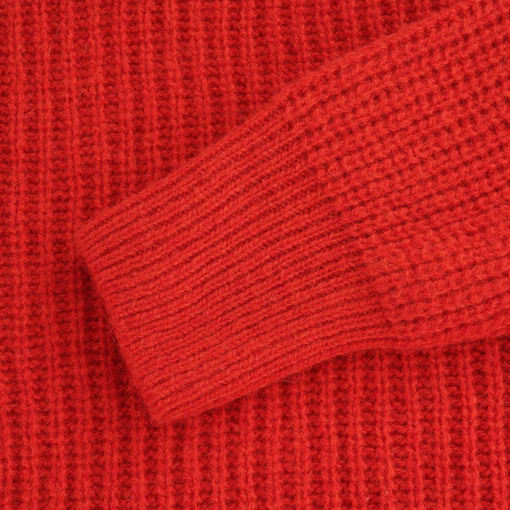 Open Uni Knit Jumper - Red