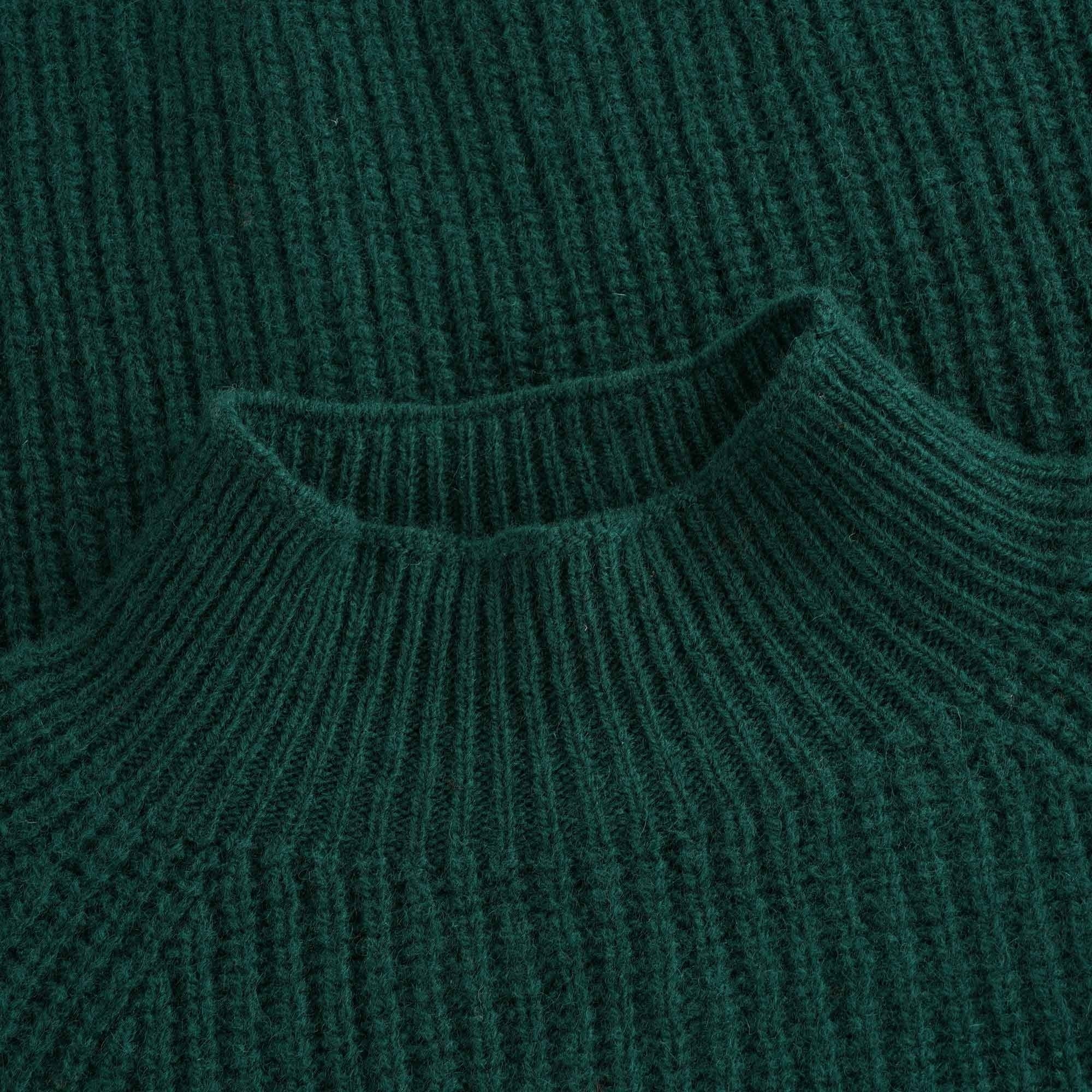 Open Uni Knit Jumper - Green