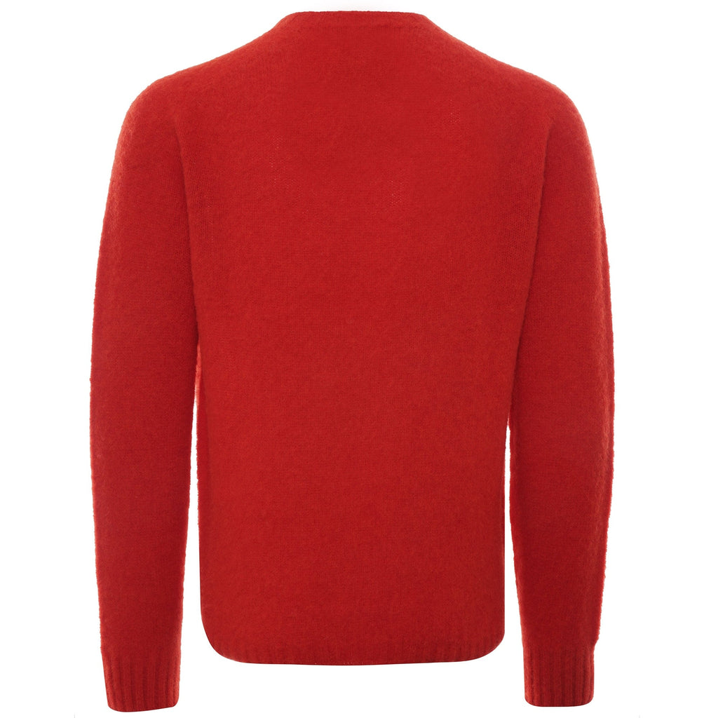 Suedehead Crew Neck Jumper - Red