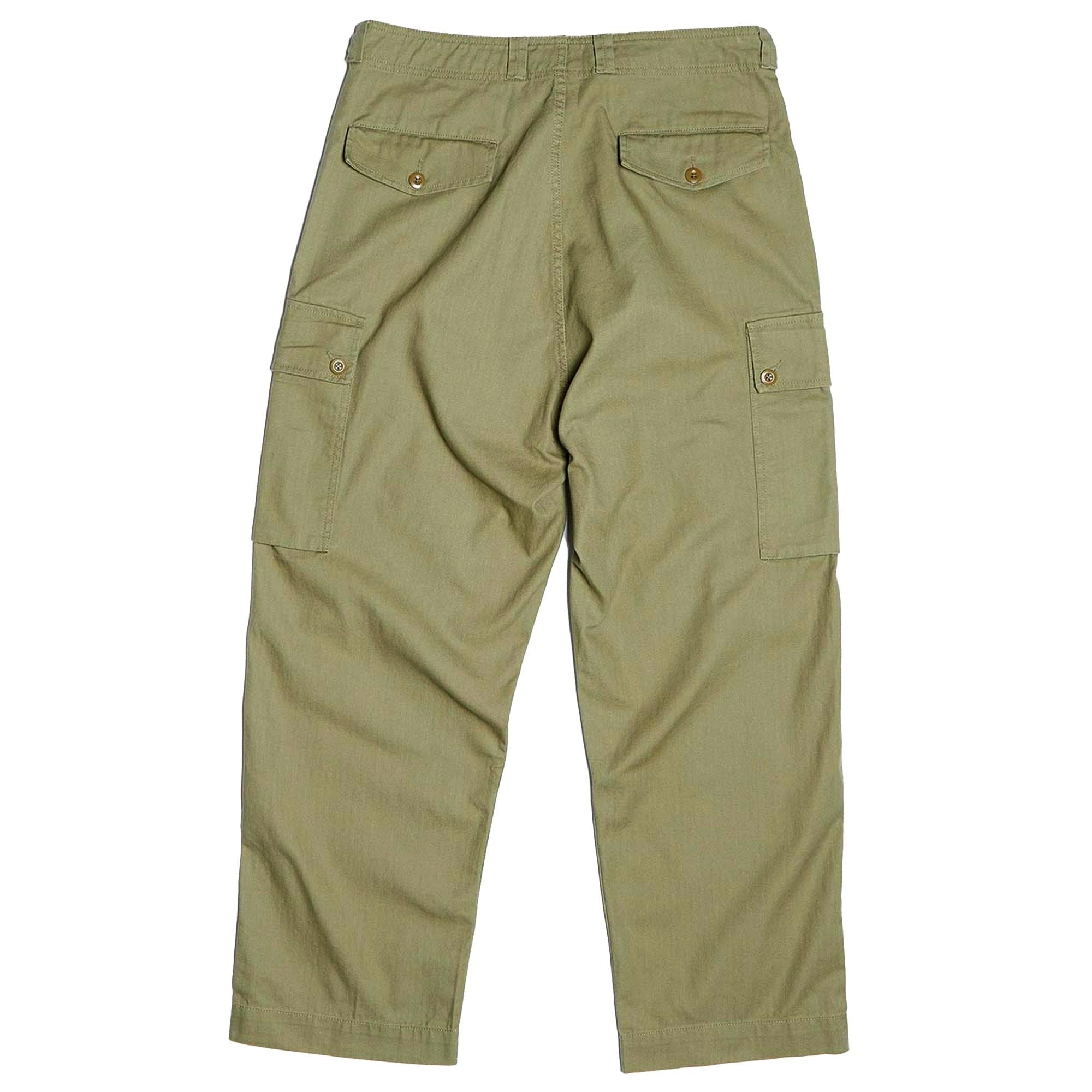 Nigel Cabourn Dutch Pant Cotton Herringbone Twill | US Green
