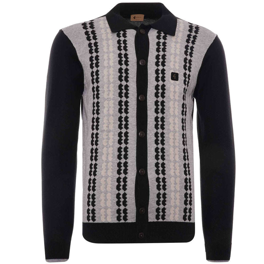Nicolson Long Sleeve Knitted Cardigan - Black